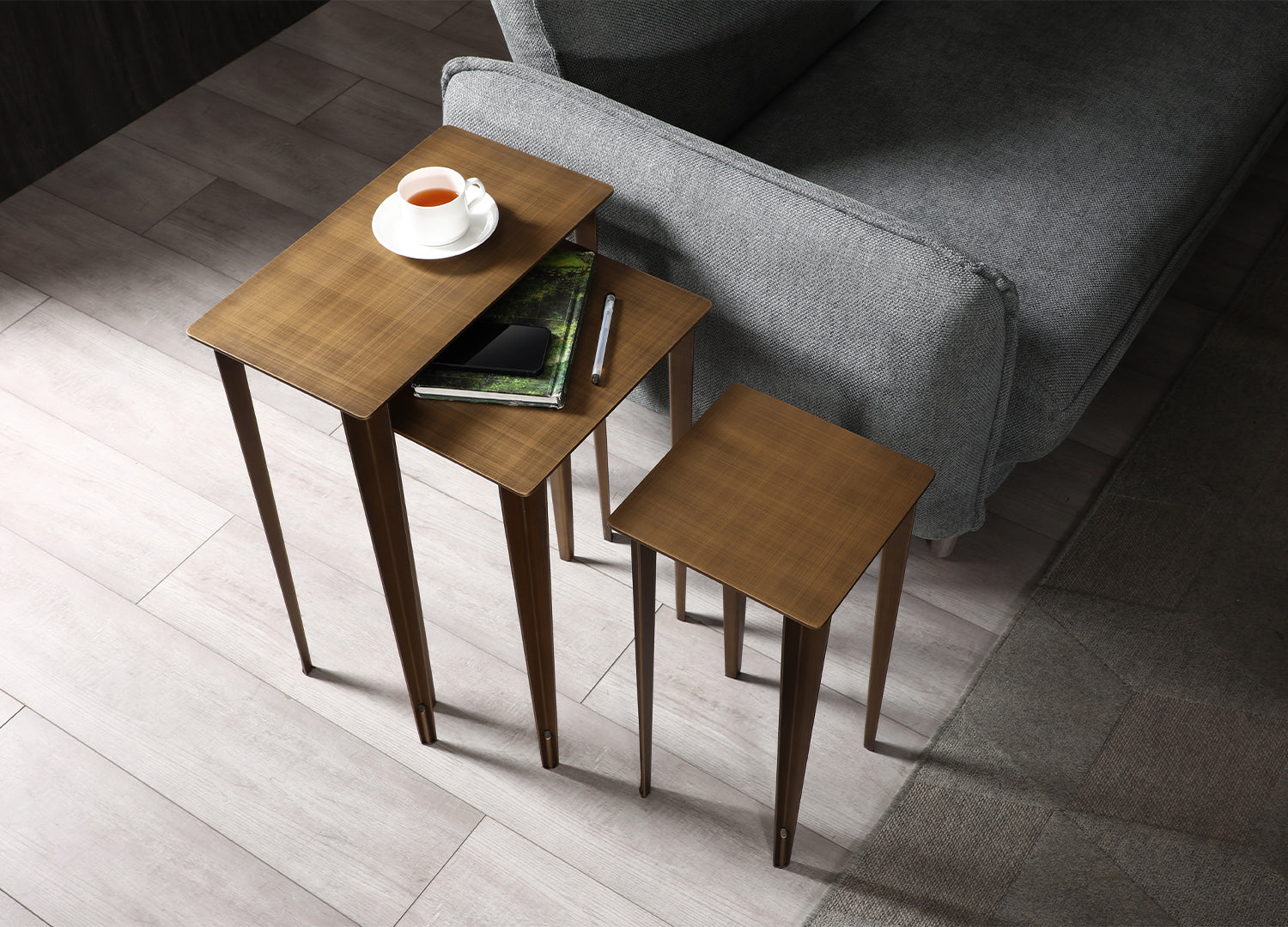 Nia Nest Side Tables detail image - Resin Society