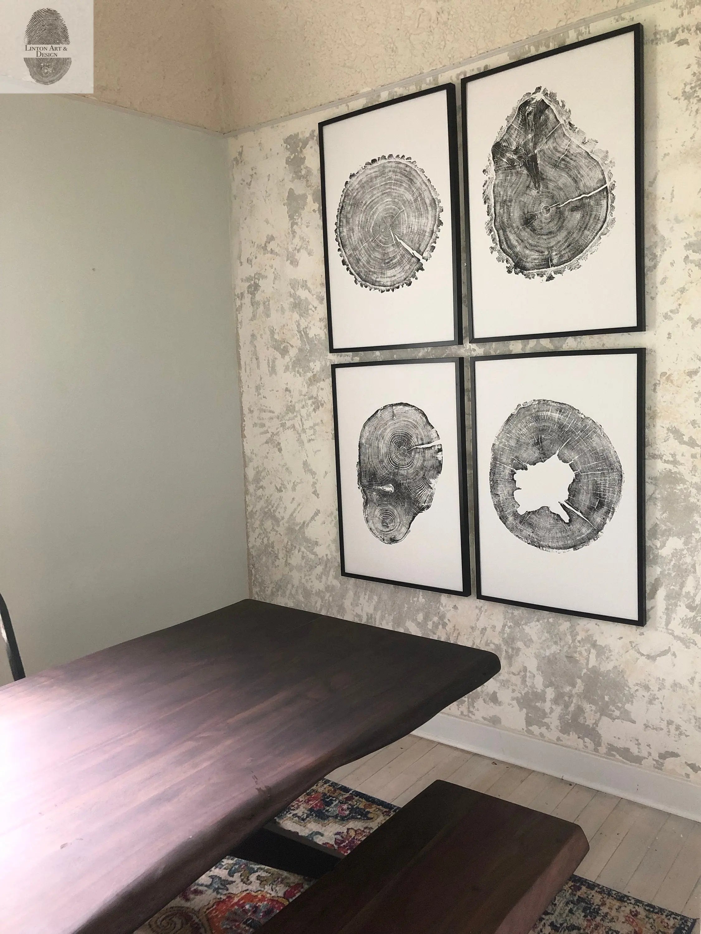 Oak, Pine, & Hemlock Set of 4 - 24x36 each print by lintonart - product image 5 for Resin Society