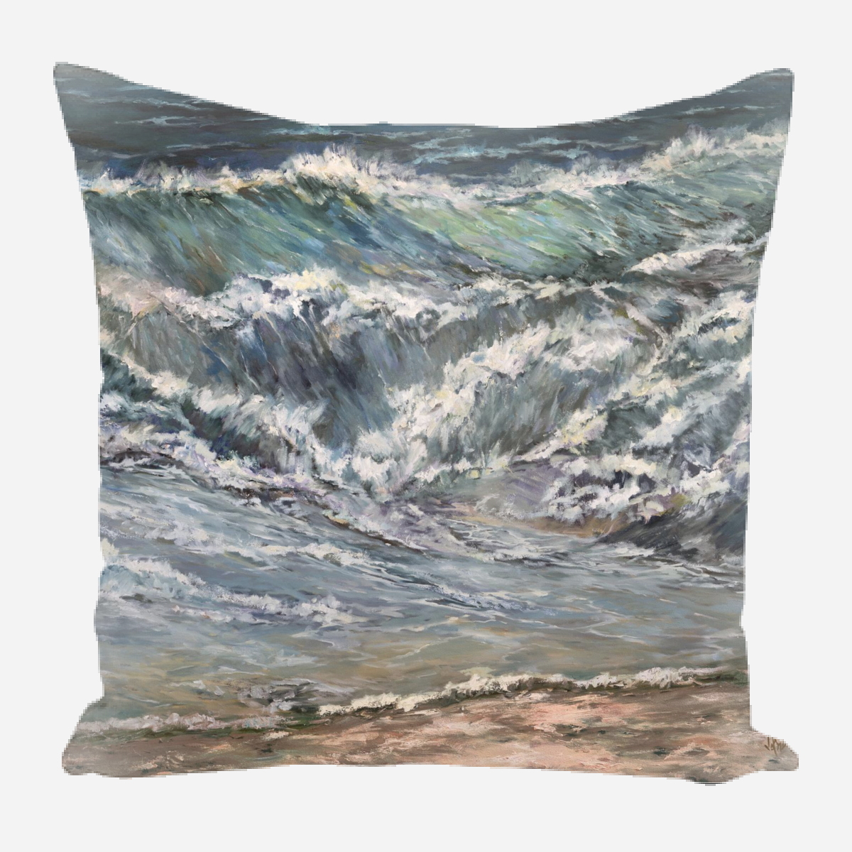 Oceans Edge Pillow by John Beard Collection - main product image for Resin Society