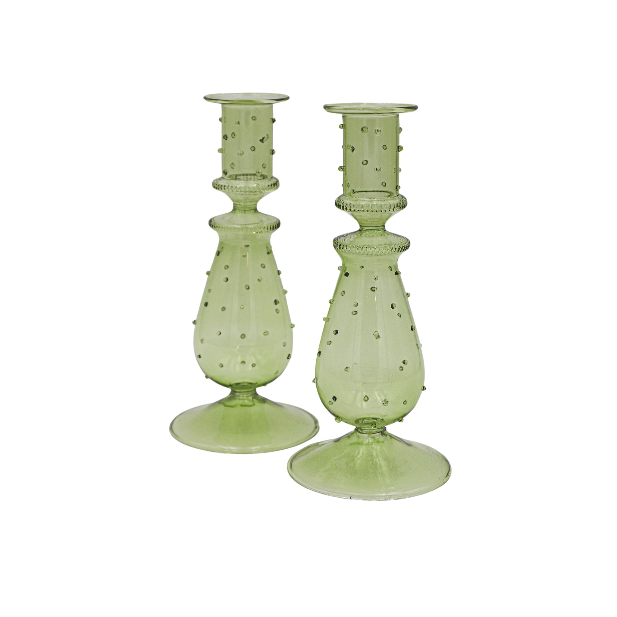 Olive Grove Dotty Candle Holder - Pair by Ro'Table - main product image for Resin Society