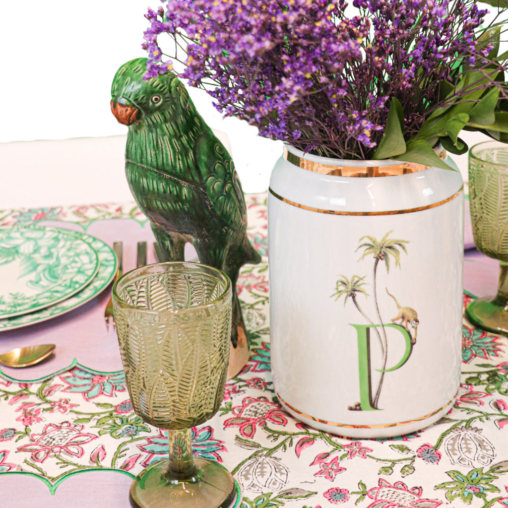 Olive Leaf Goblet - Set of 4 by Ro'Table - product image 2 for Resin Society