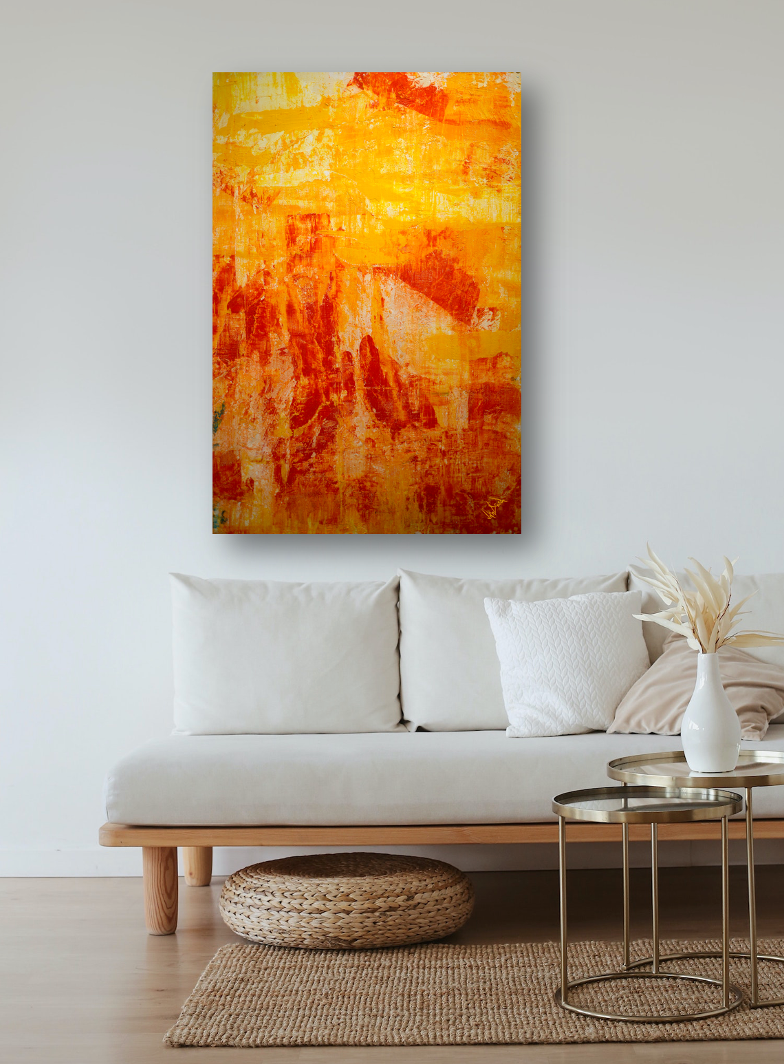 Orange Juice Artist Enhanced Canvas Print by John Beard Collection - product image 3 for Resin Society