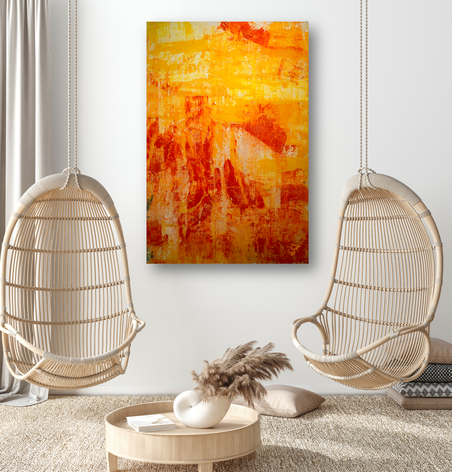 Orange Juice Artist Enhanced Canvas Print by John Beard Collection - product image 4 for Resin Society