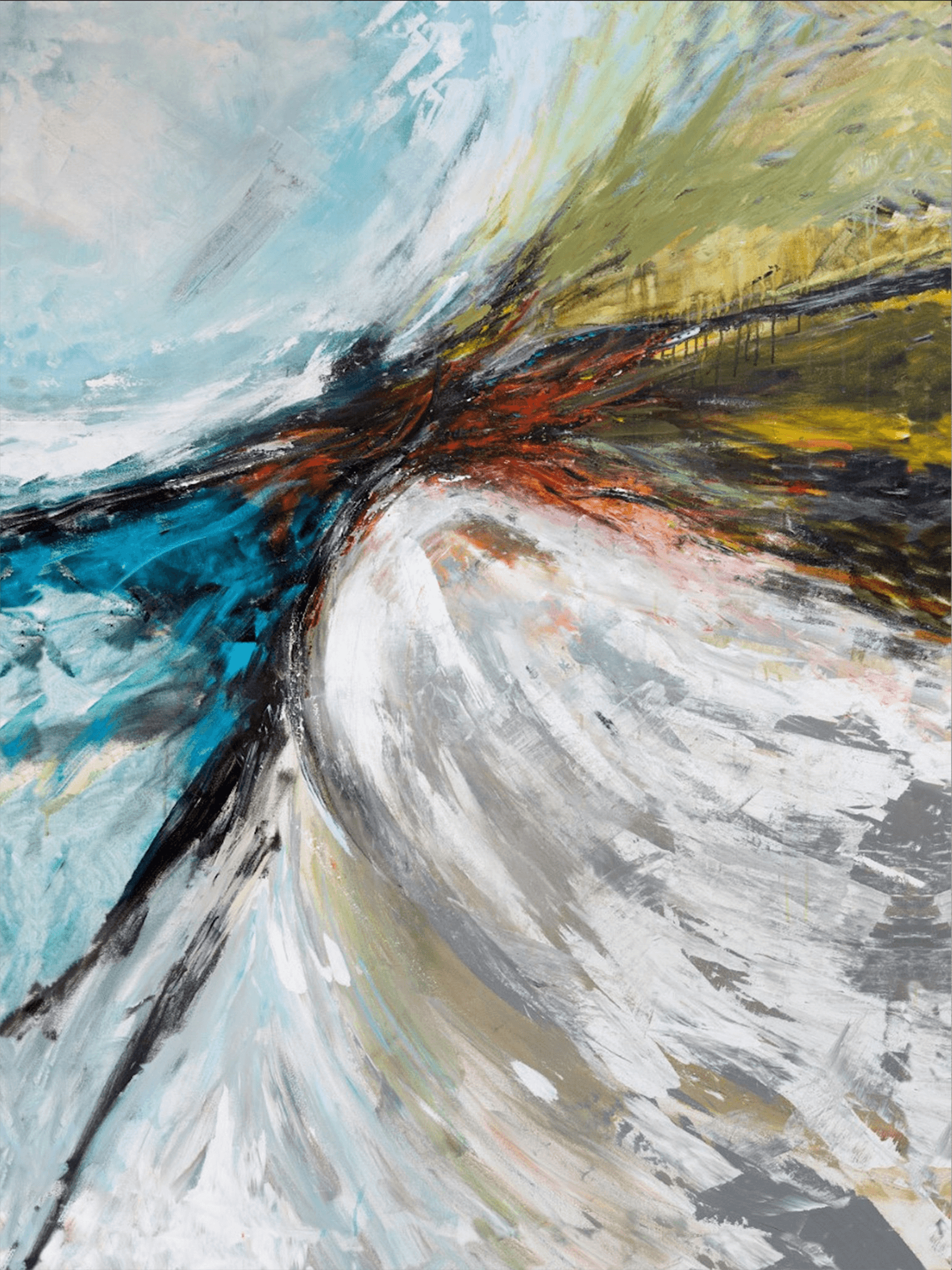 Overcurrent Artist Enhanced Canvas Print by John Beard Collection - main product image for Resin Society