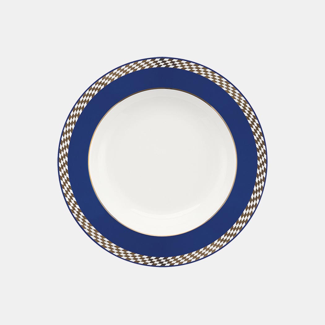 Oxford Flamingo, Op Art Porcelain 20 Piece Dinnerware Set, Service for 4 detail image - Resin Society