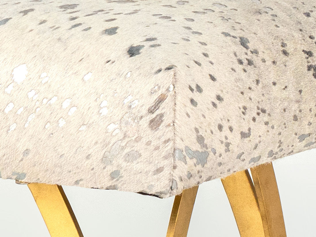 32″ Split Leg Bench (Hair on Hide) by Enrico Bartolini
