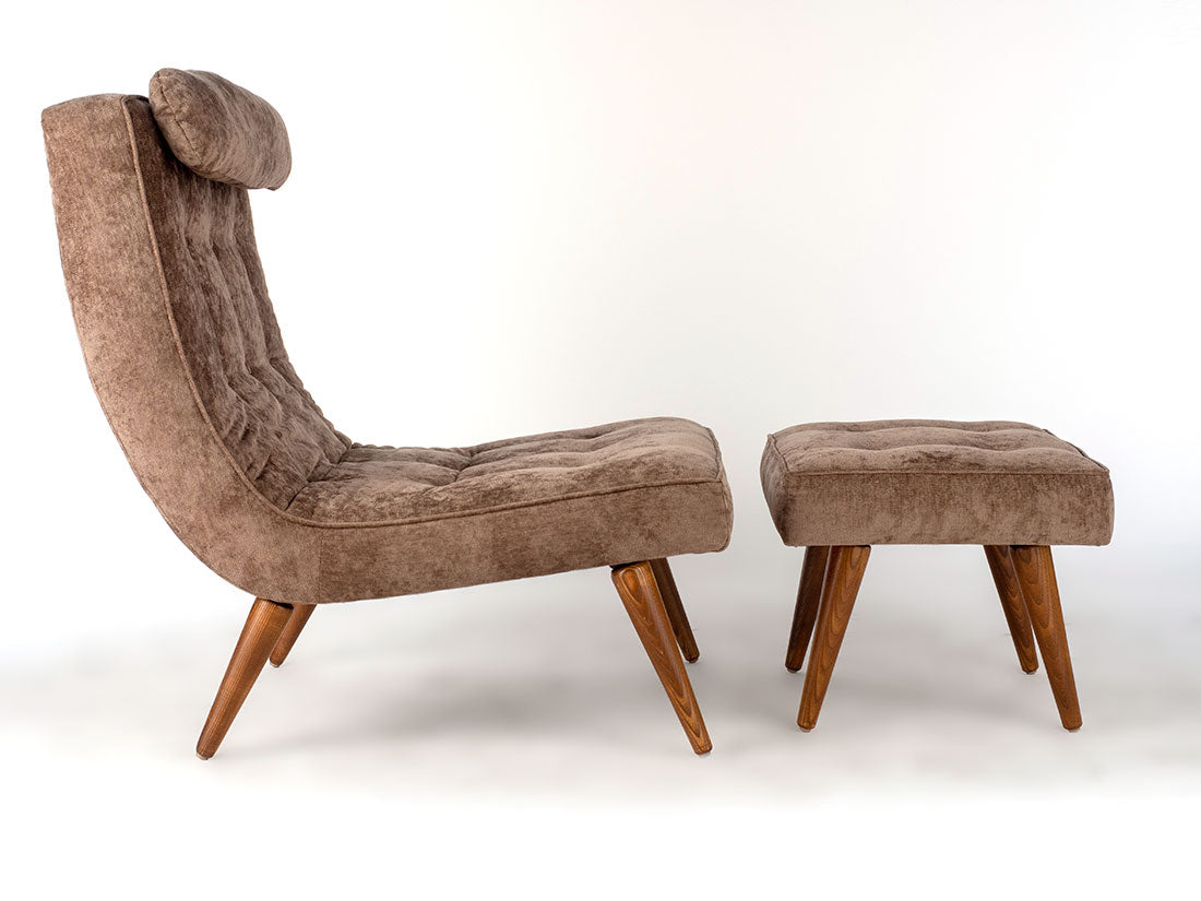 Lounge Chair and Ottoman – Martin Bark by Enrico Bartolini - product image 2 for Resin Society