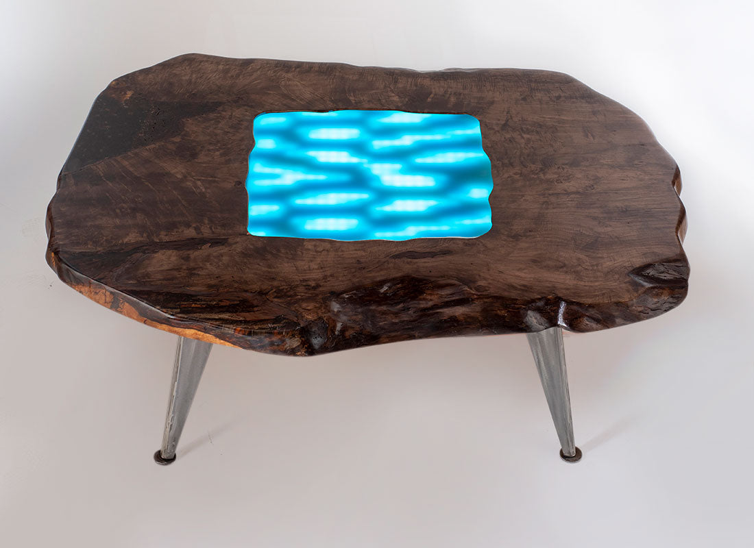 Silver Maple LED Table by Enrico Bartolini - product image 3 for Resin Society