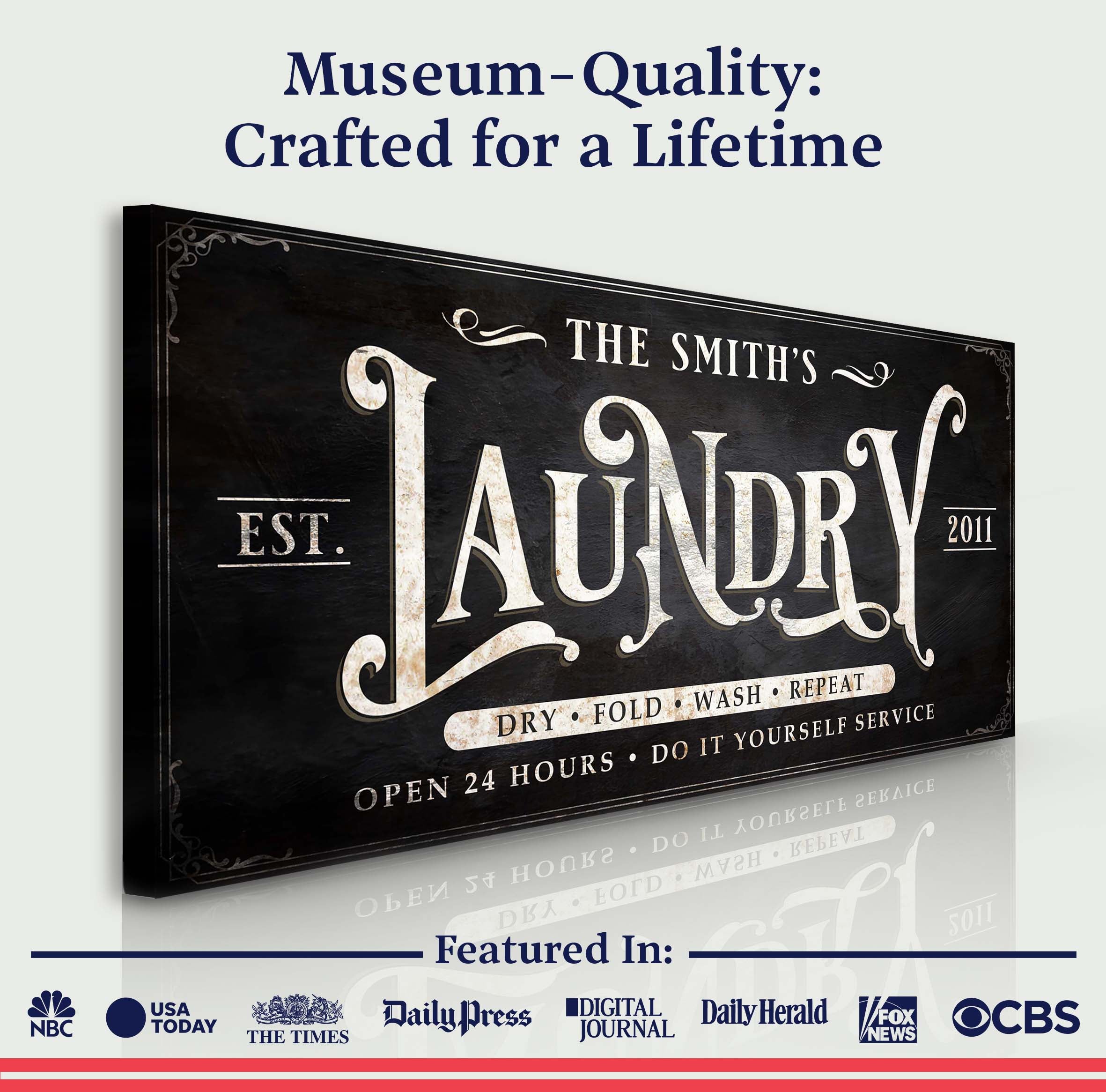 Laundry Room Sign by Tailored Canvases - product image 4 for Resin Society