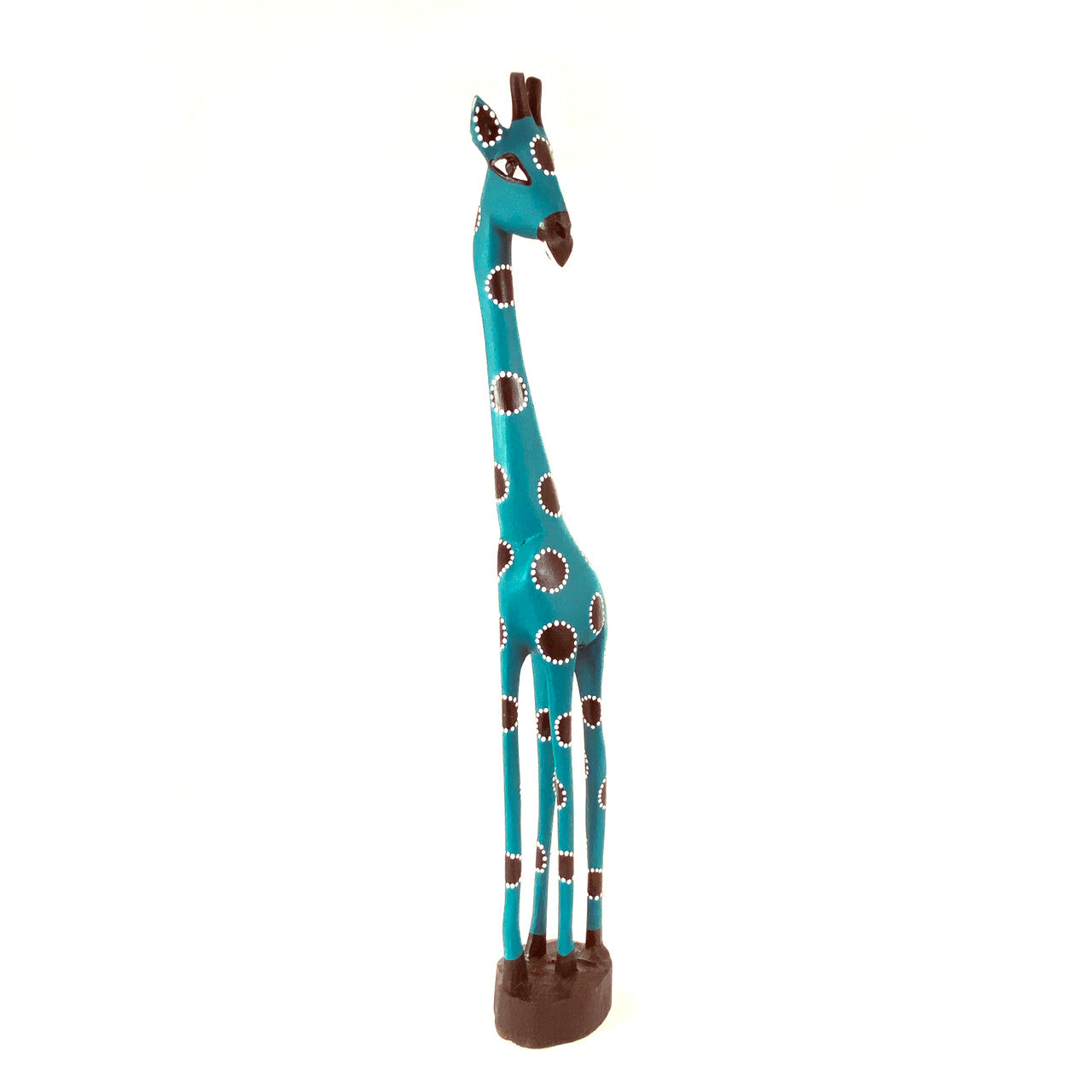 Colorful Painted Wood Giraffe - 24" by Mbare Ltd - product image 4 for Resin Society