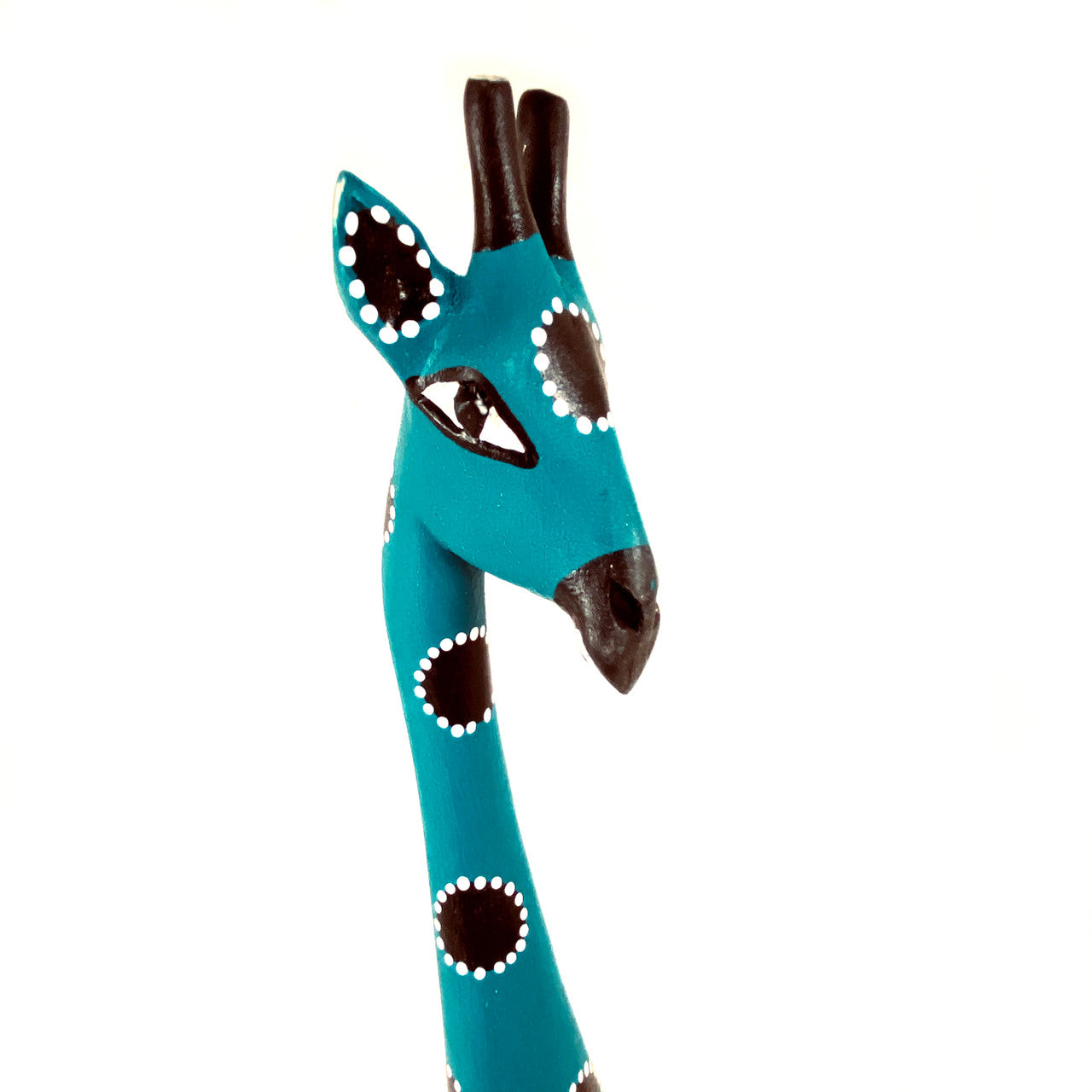 Colorful Painted Wood Giraffe - 24" by Mbare Ltd - product image 6 for Resin Society