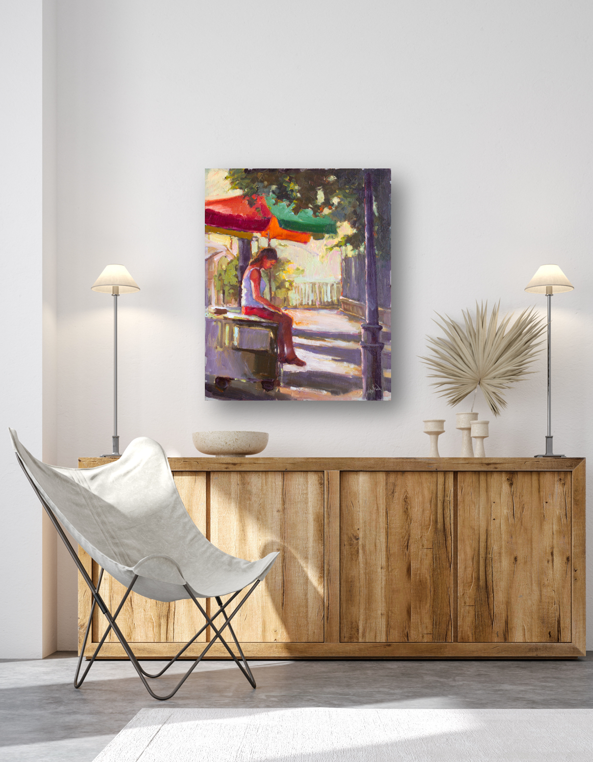 Passing the Time Artist Enhanced Canvas Print by John Beard Collection - product image 2 for Resin Society