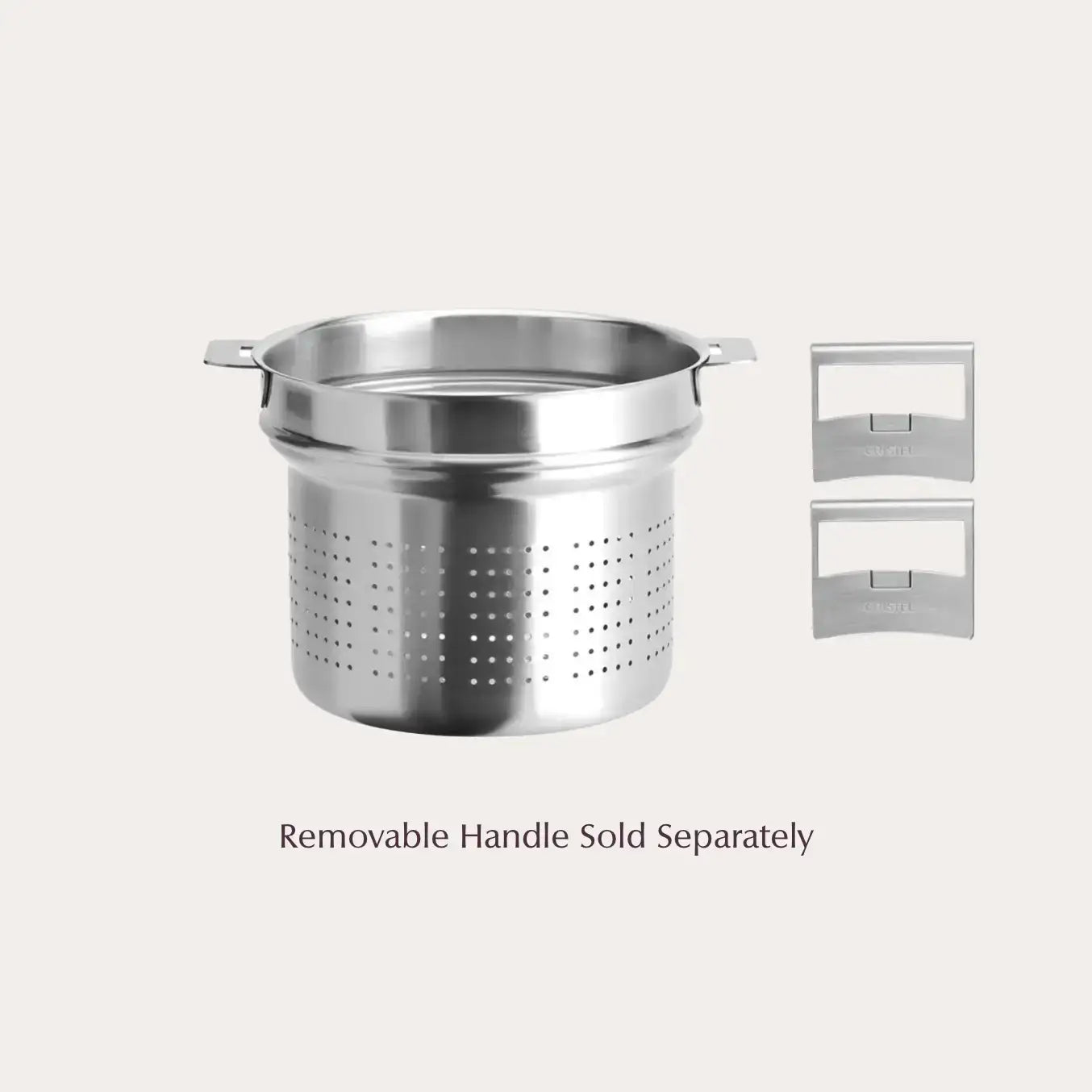 CRISTEL USA Pasta Basket stainless steel with brushed finish