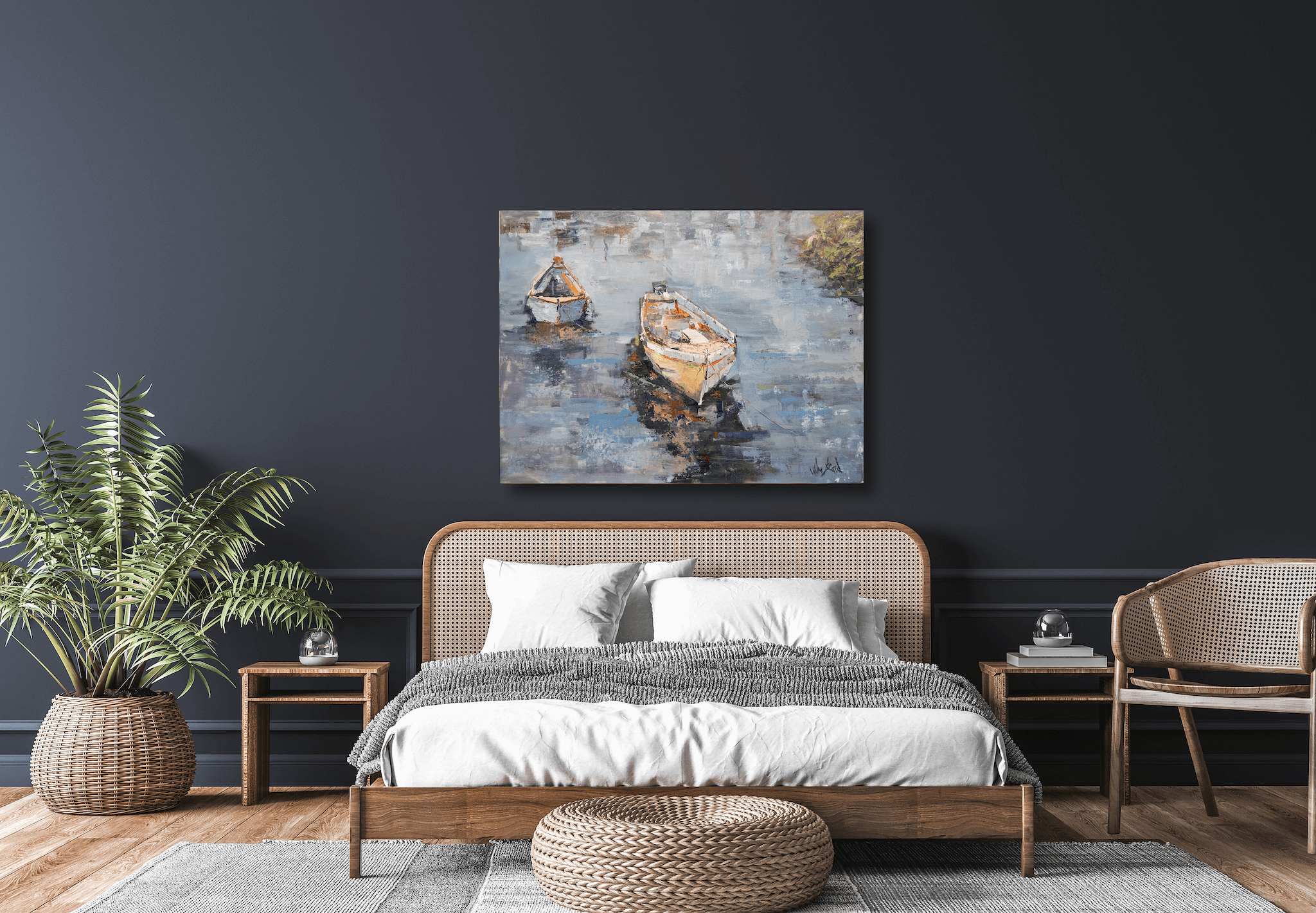 Patiently Waiting Artist Enhanced Canvas Print by John Beard Collection - product image 2 for Resin Society