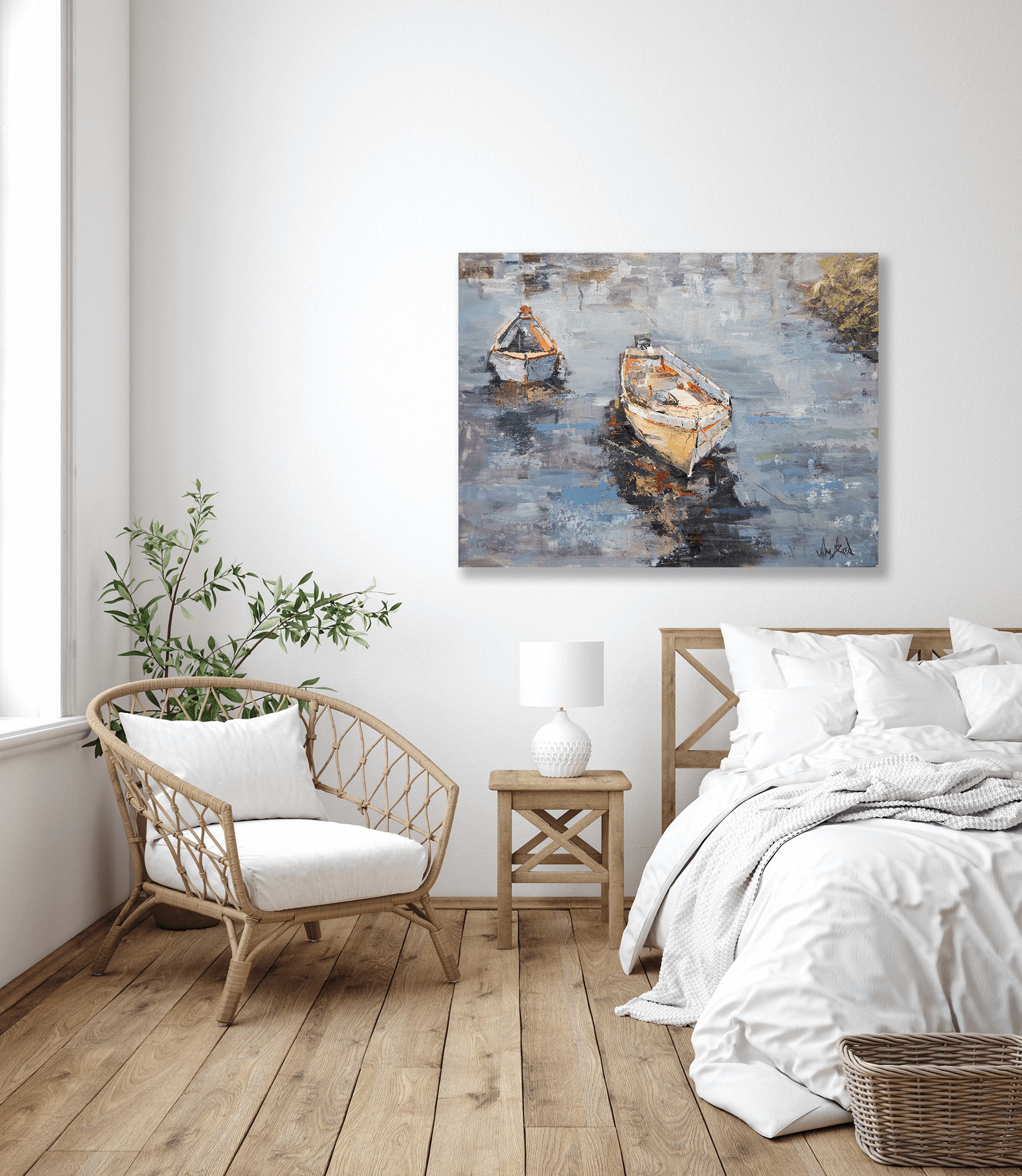 Patiently Waiting Artist Enhanced Canvas Print by John Beard Collection - product image 4 for Resin Society