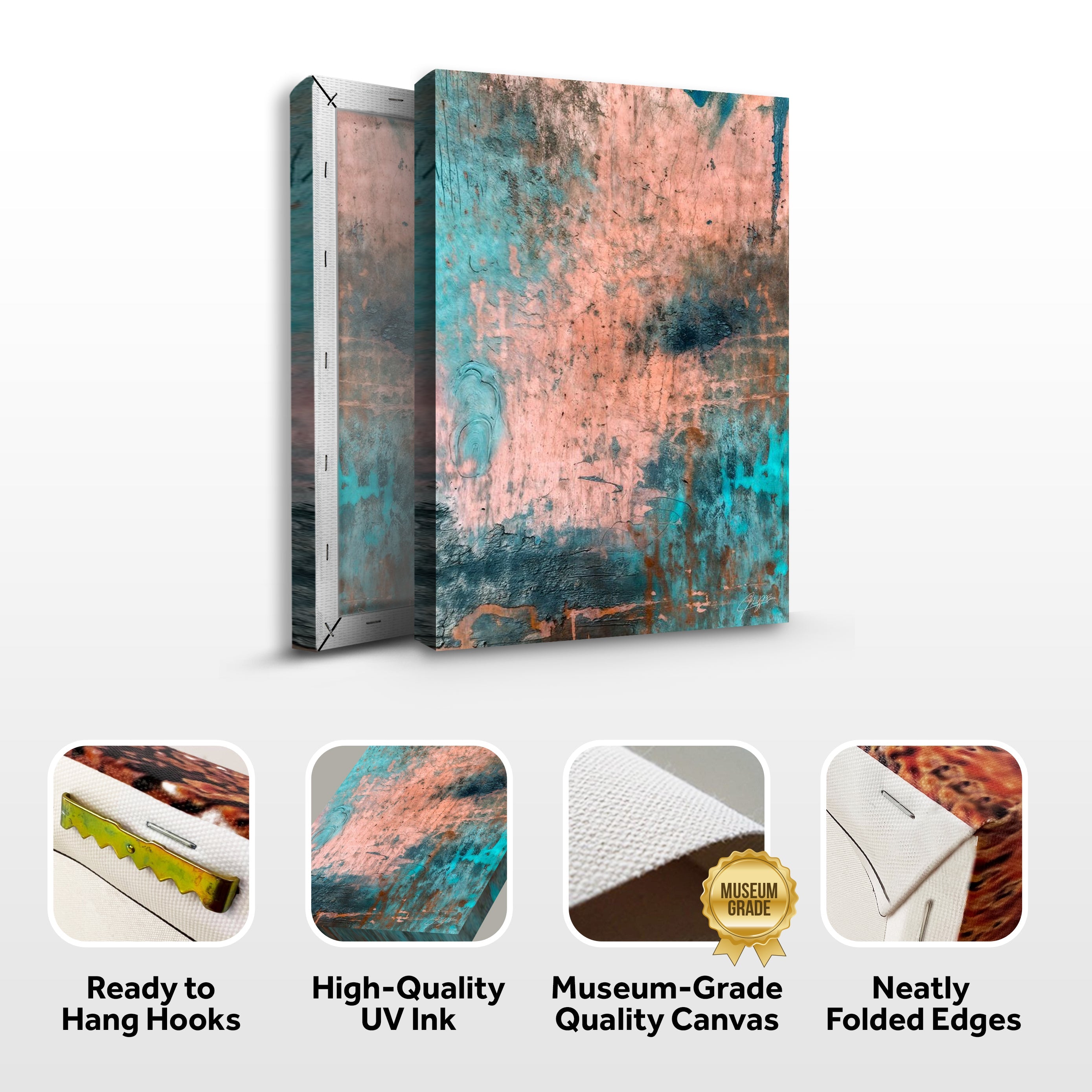 Canvas Print: "Patina Cascade" by Tailored Canvases - product image 4 for Resin Society