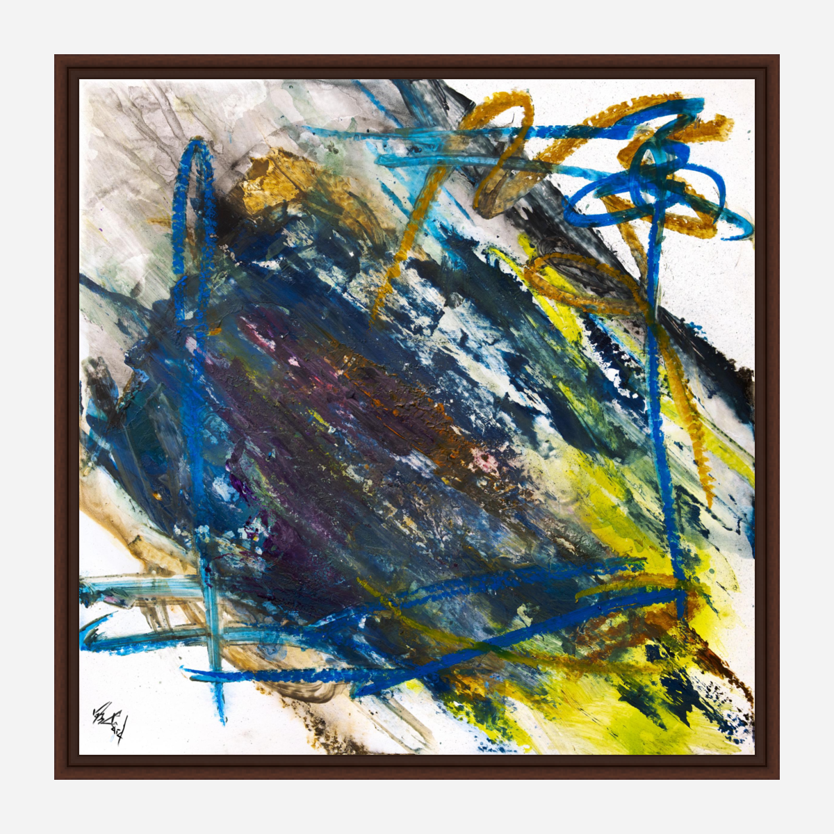 Peacock Ore Artist Enhanced Canvas Print by John Beard Collection - product image 7 for Resin Society