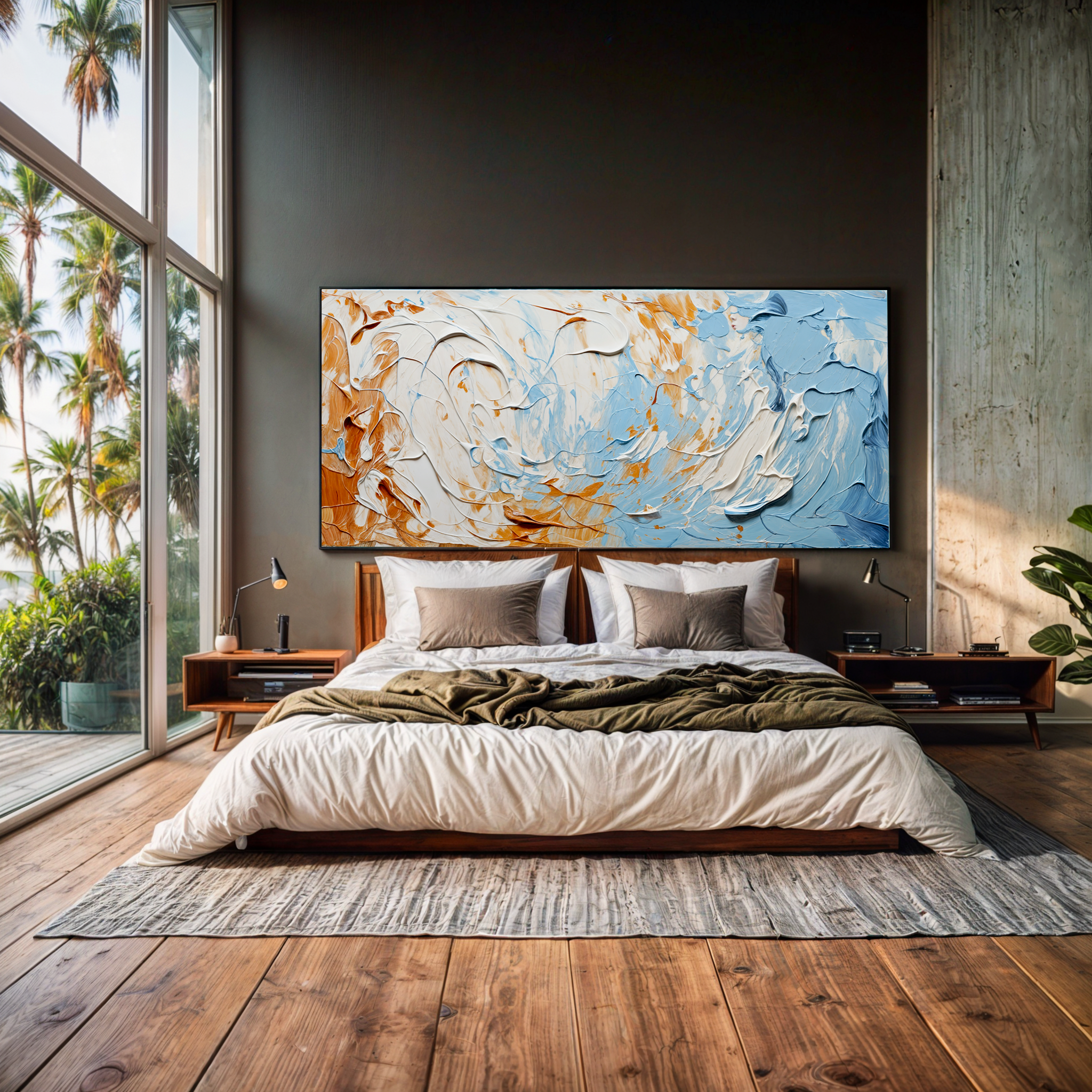 Canvas Print: "Pebble Tides III" by Tailored Canvases - main product image for Resin Society