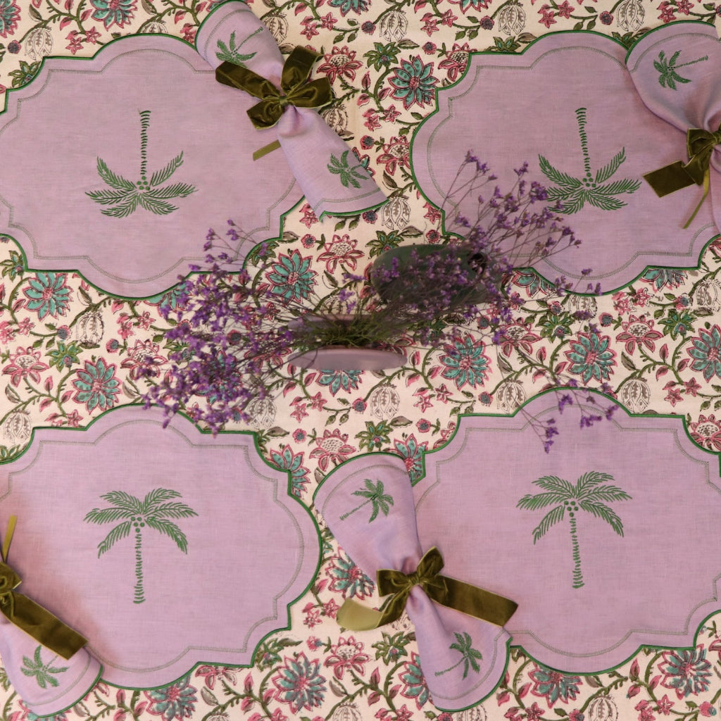 100% Organic Cotton - Pendula Petunia Tablecloth by Ro'Table - product image 6 for Resin Society