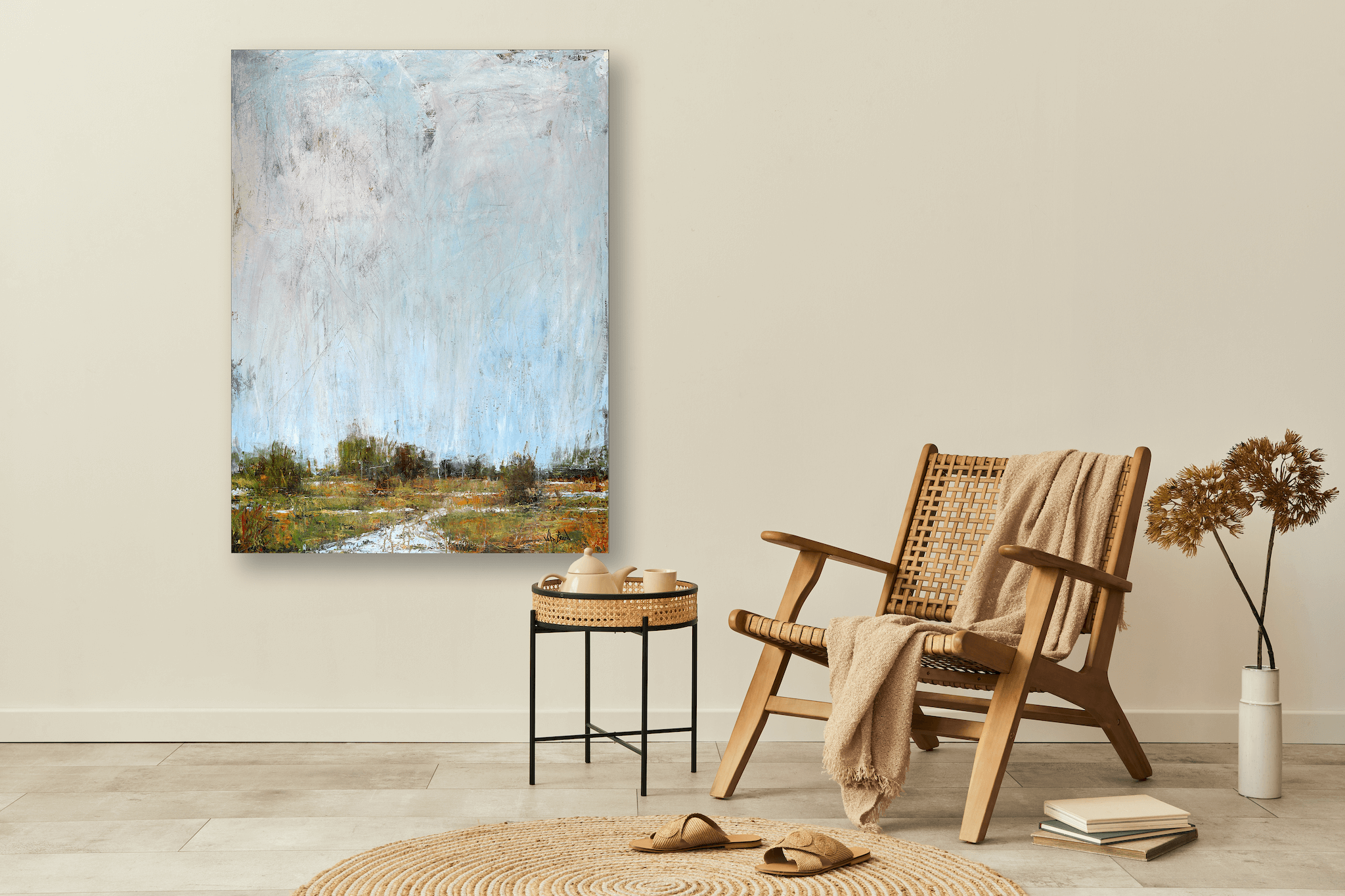 Penny Creek Artist Enhanced Canvas Print by John Beard Collection - product image 2 for Resin Society