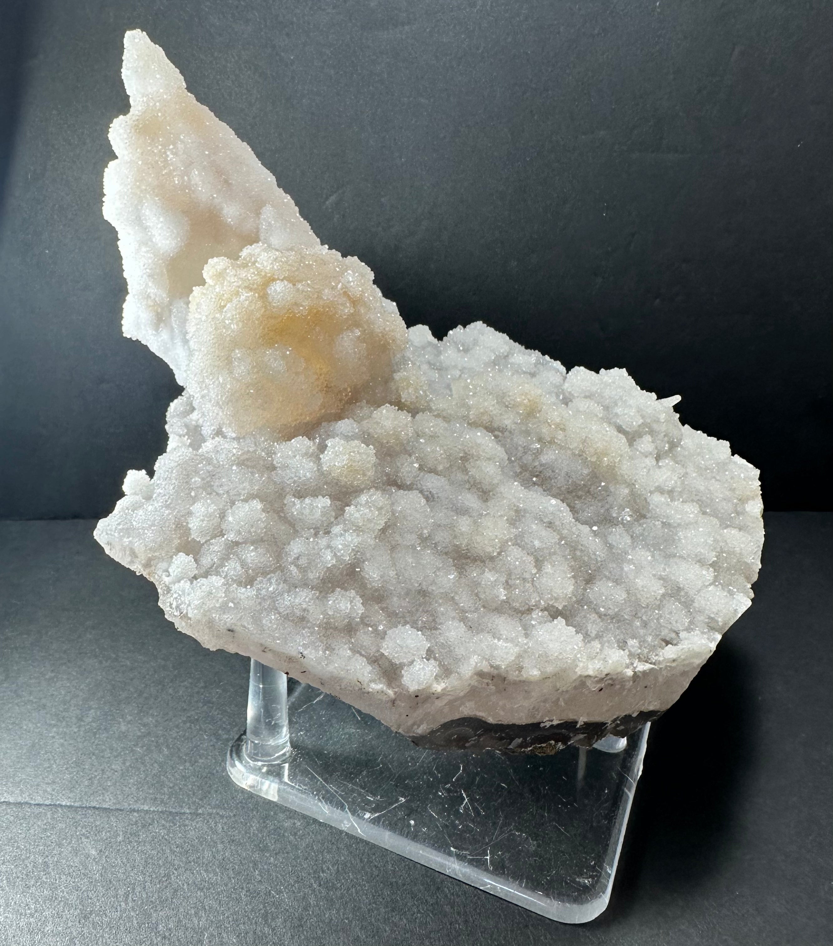 Druzy Calcite Cluster on Agate Brazil by Rare Earth Gallery - product image 2 for Resin Society