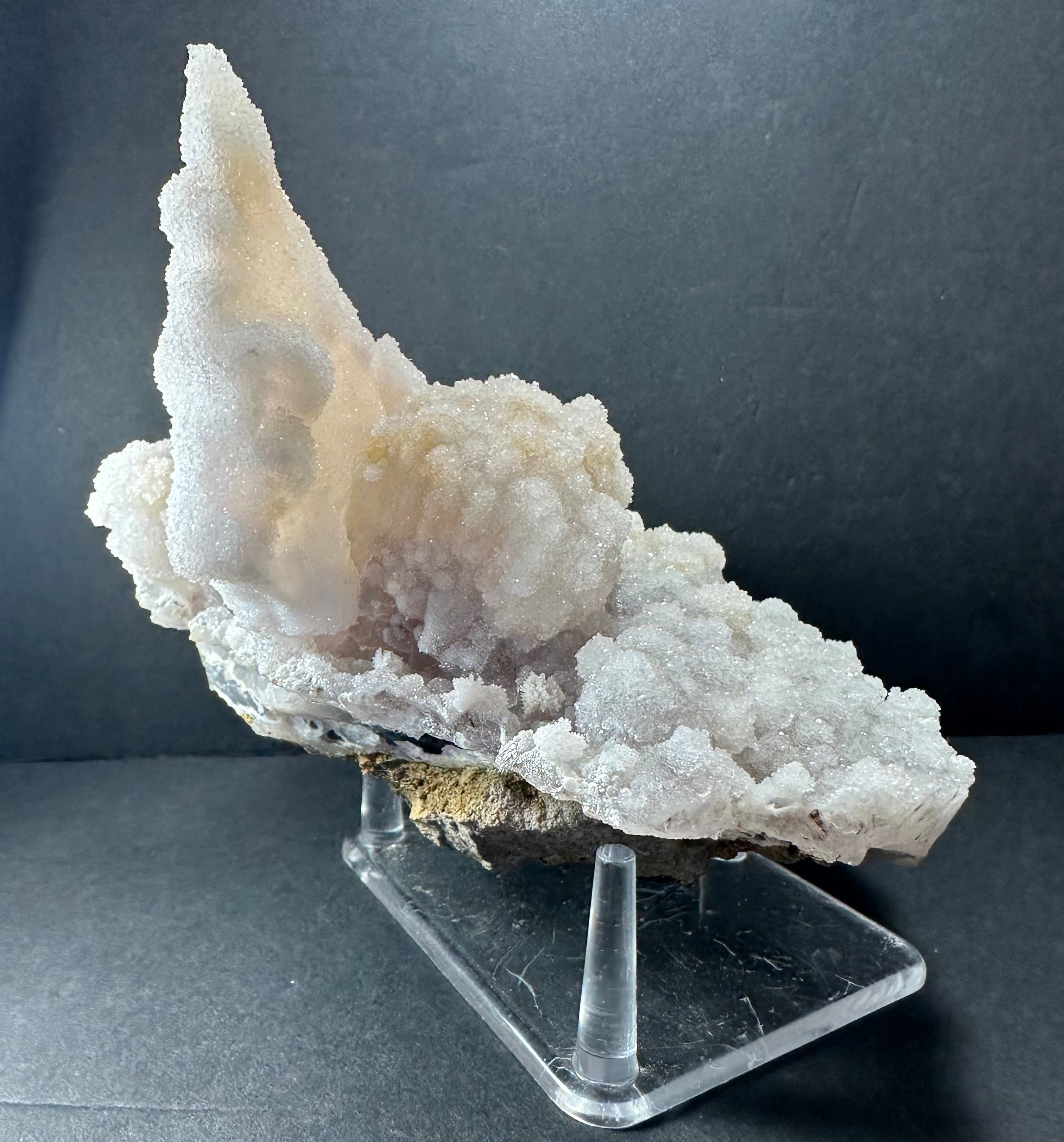 Druzy Calcite Cluster on Agate Brazil by Rare Earth Gallery - product image 3 for Resin Society