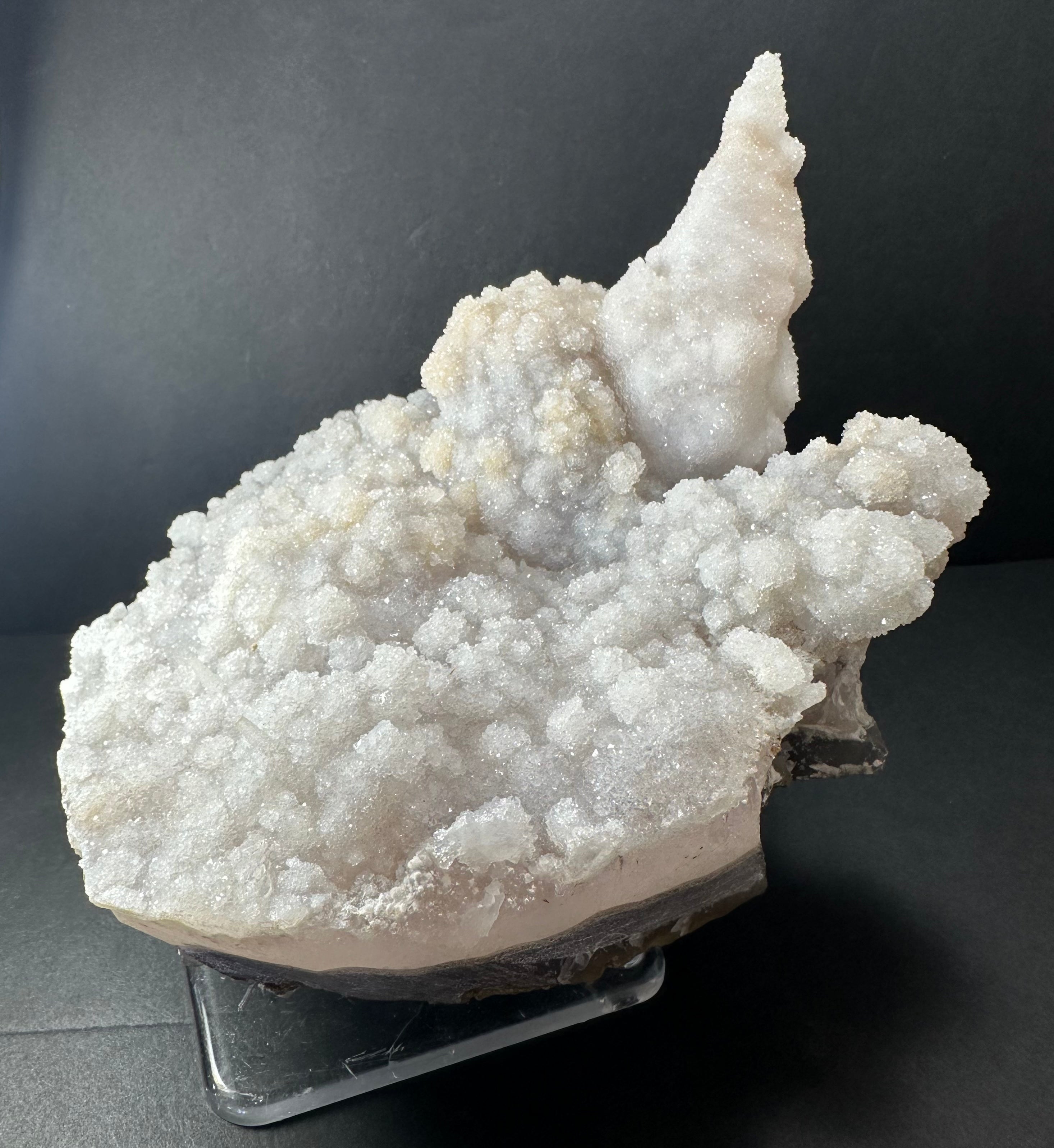 Druzy Calcite Cluster on Agate Brazil by Rare Earth Gallery - product image 4 for Resin Society