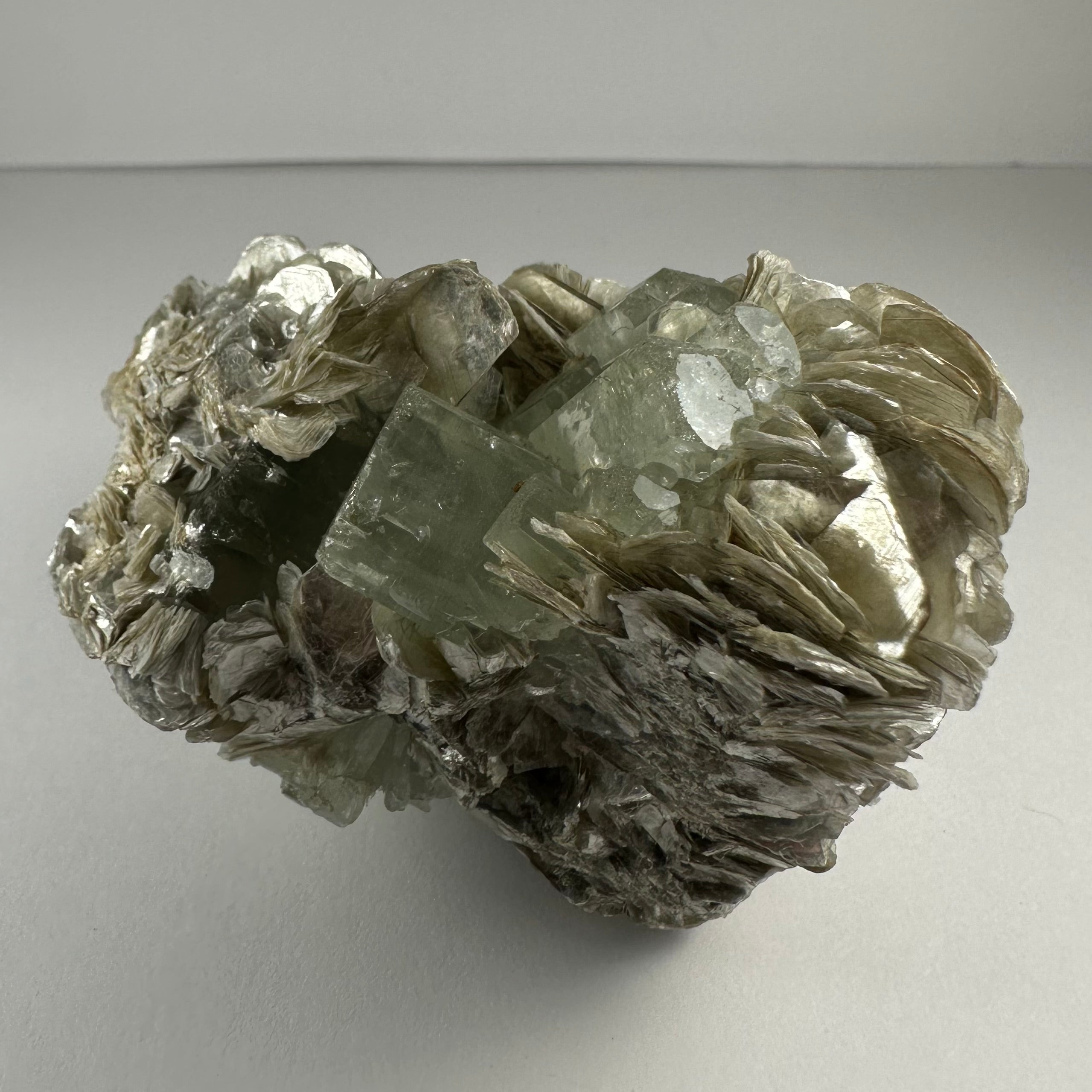 Aquamarine with Muscovite and Albite mineral specimen from Shigar Valley, Skardu, Pakistan