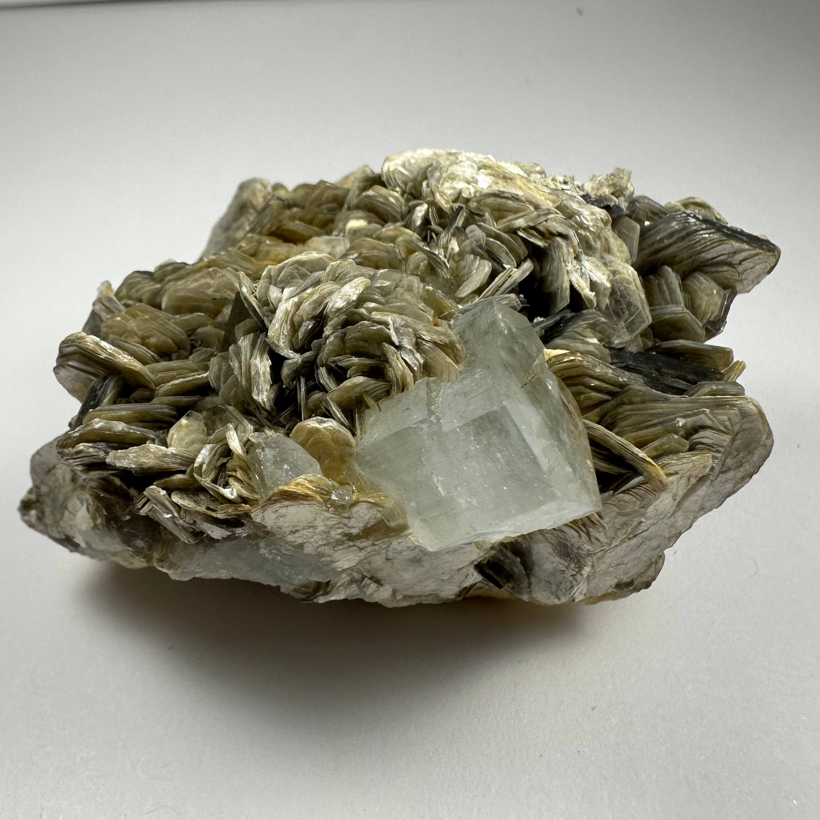 Aquamarine with Muscovite mineral specimen on matrix from Shigar Valley, Pakistan