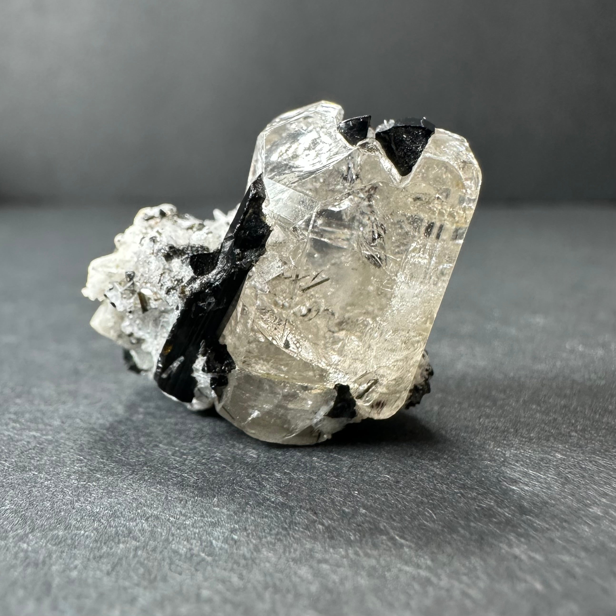 White Topaz with Black Tourmaline Mt.
Antero, San Isabel National Forest, Colorado
