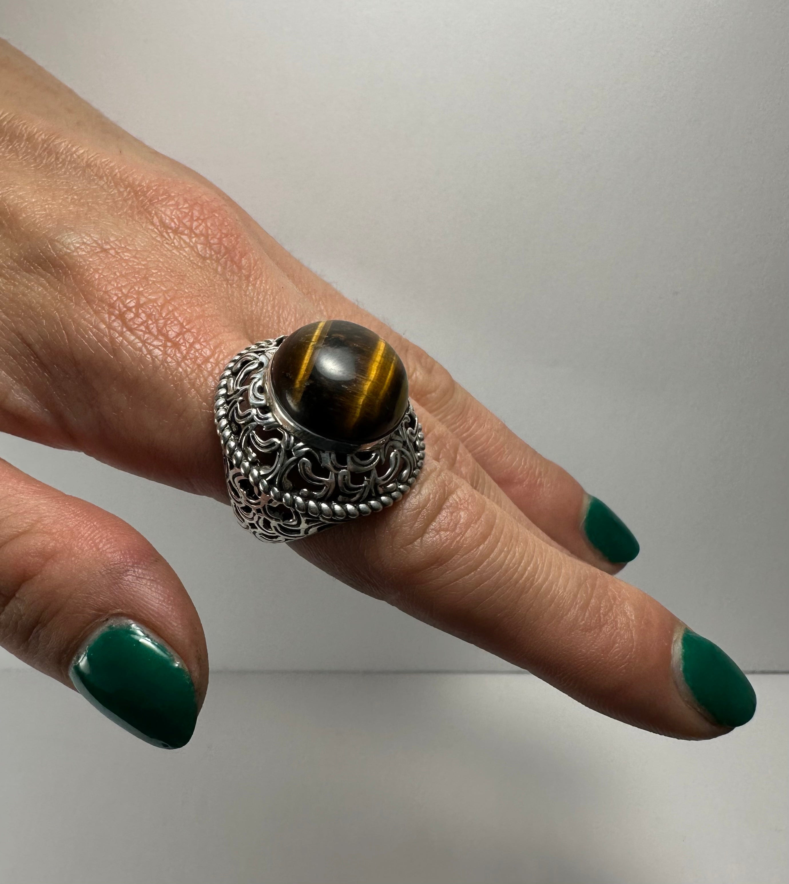 Tiger's Eye Ring - Size 5.5 by Rare Earth Gallery - product image 2 for Resin Society