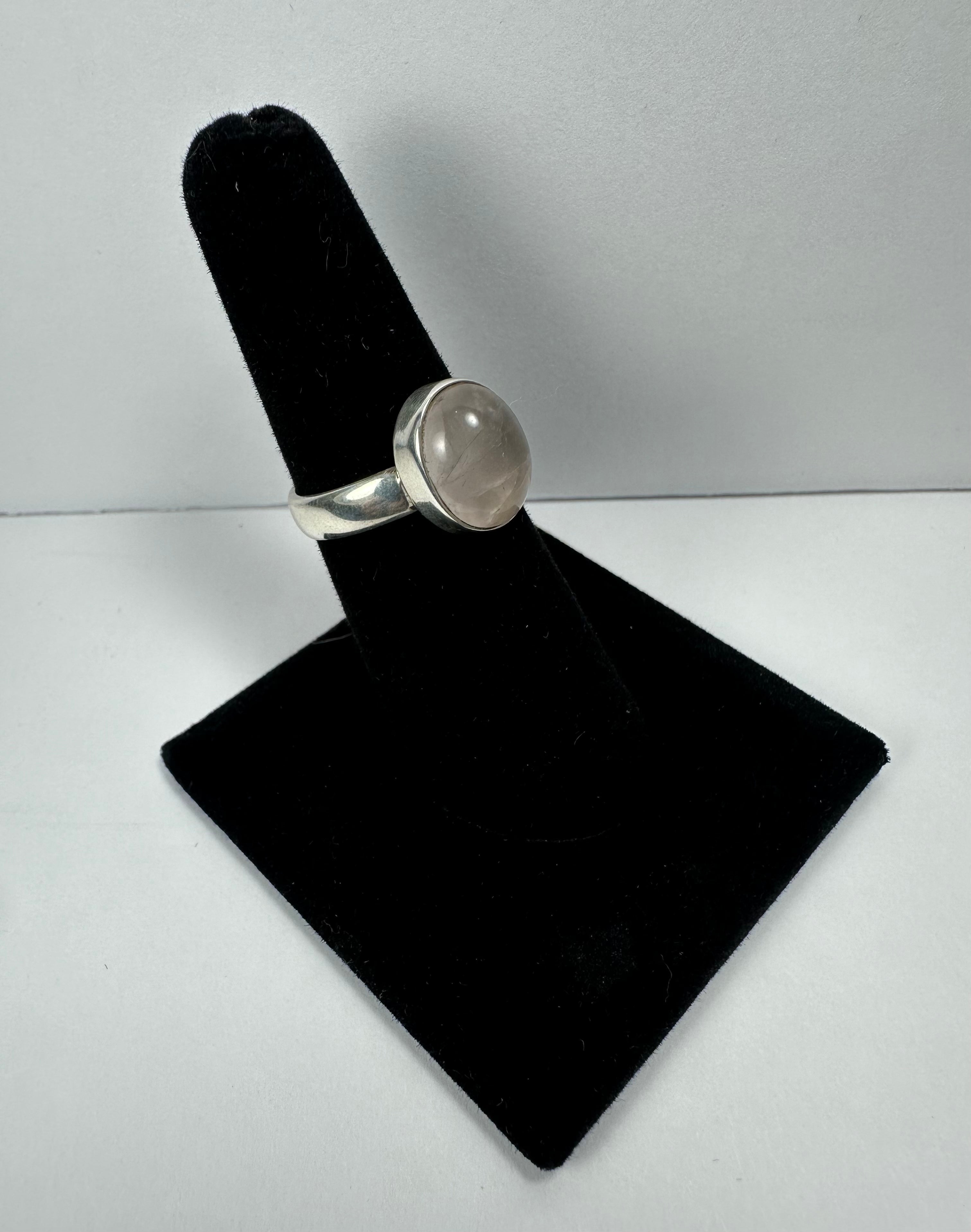 Rose Quartz Ring - Size 6