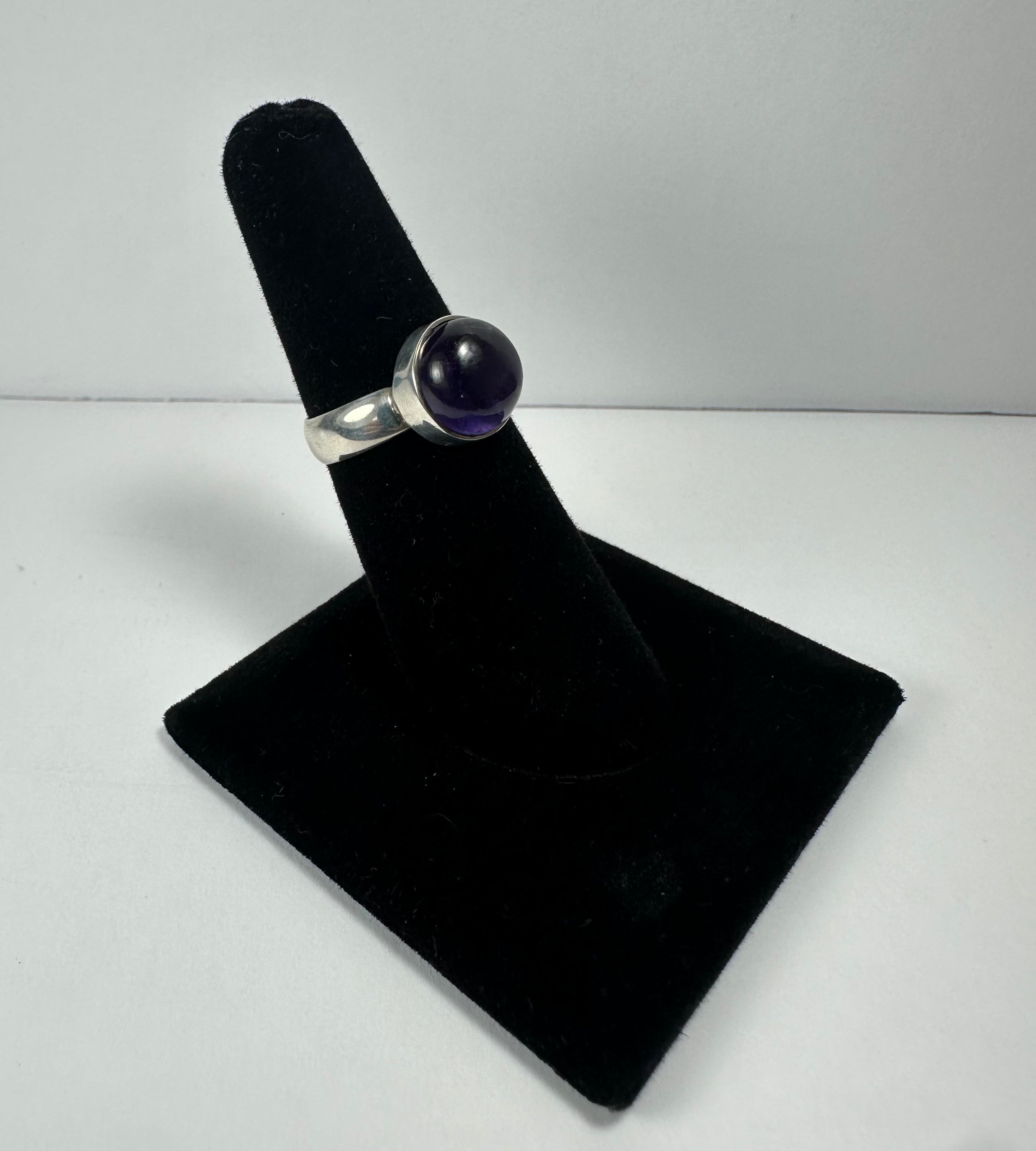 Amethyst Ring - Size 6 by Rare Earth Gallery - main product image for Resin Society