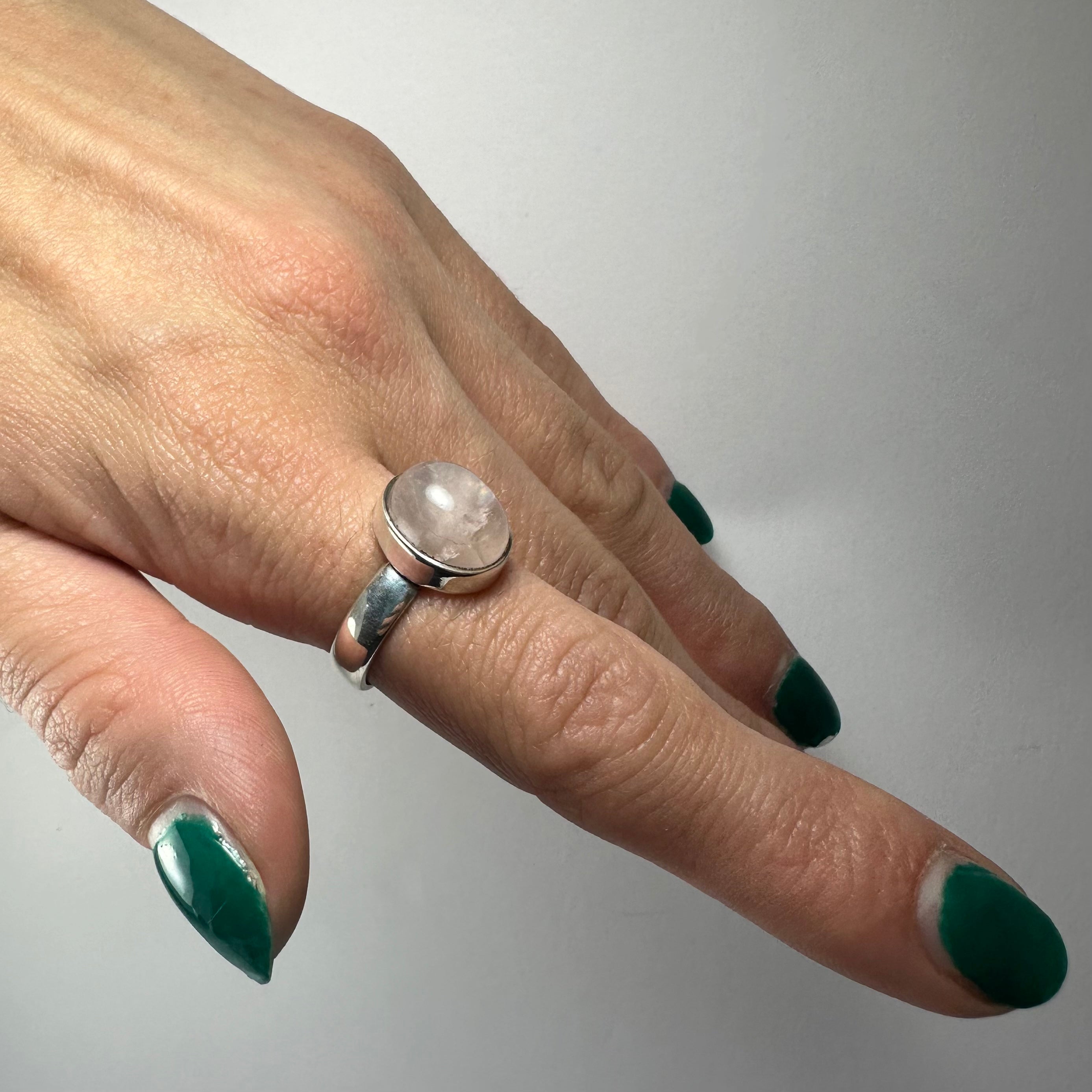 Rose Quartz Ring - Size 6