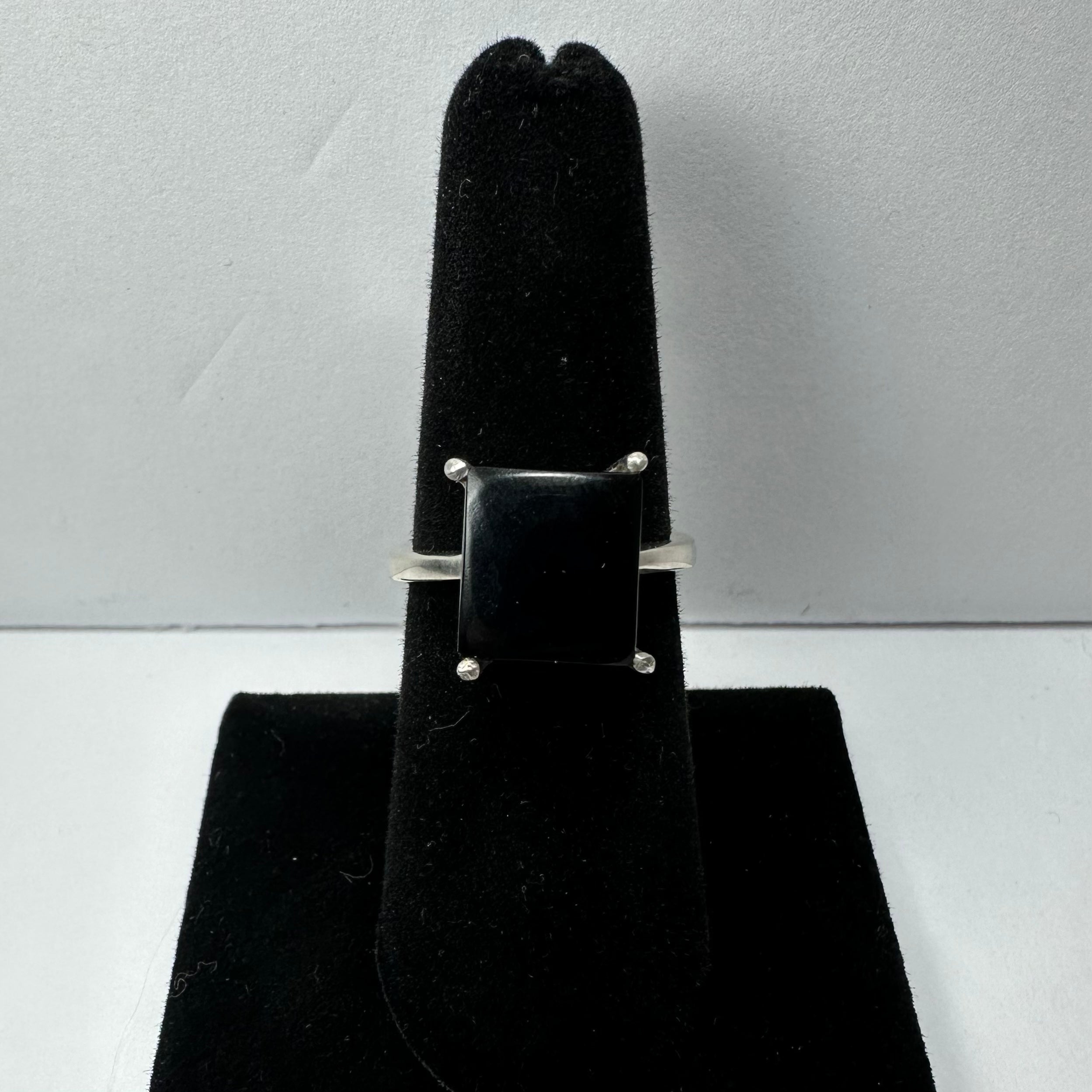 Black Onyx Ring - Size 6.5 by Rare Earth Gallery - product image 3 for Resin Society