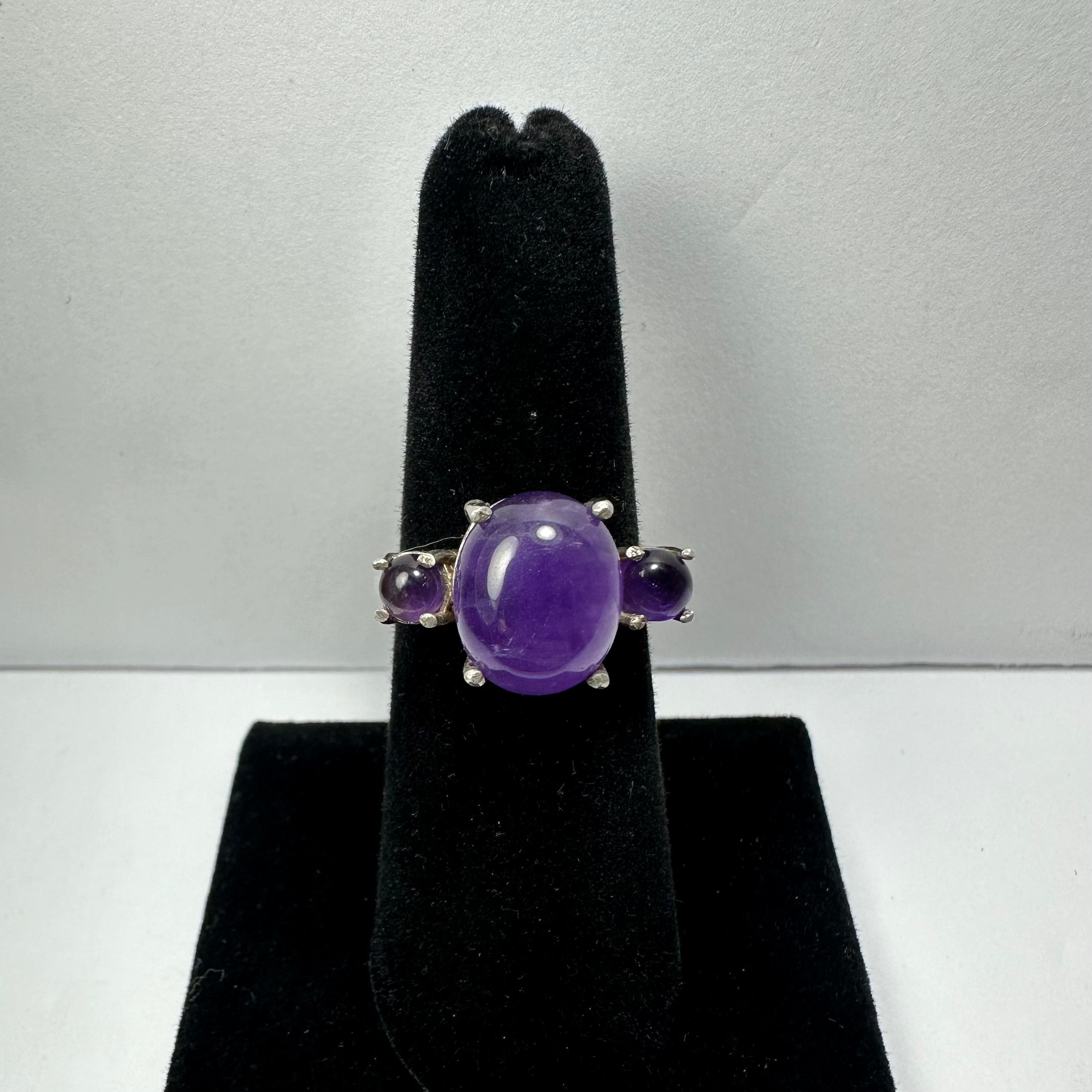Amethyst Ring - Size 6 by Rare Earth Gallery - main product image for Resin Society