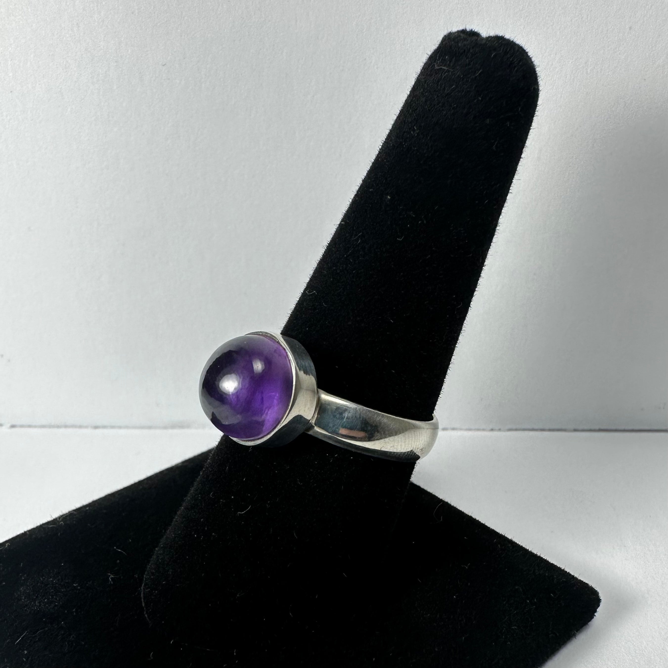 Amethyst Ring - Size 8.5 by Rare Earth Gallery - product image 2 for Resin Society