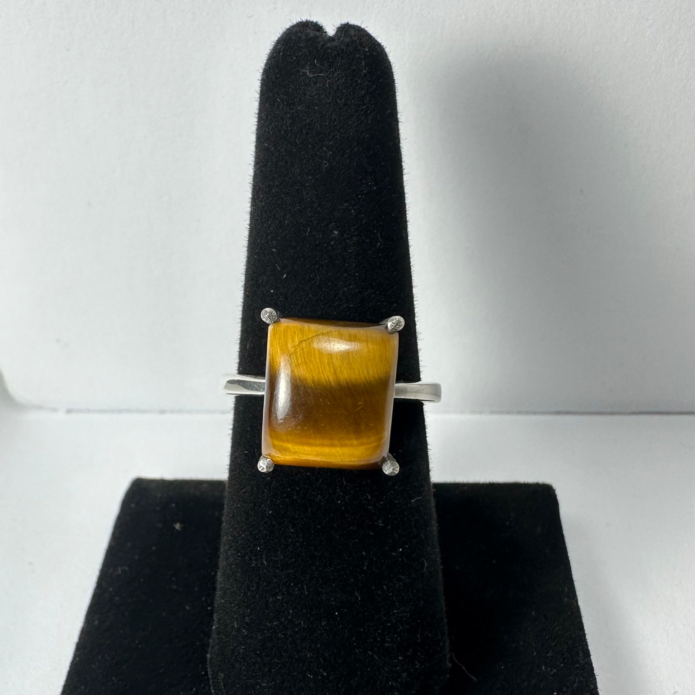 Tiger's Eye Ring - Size 7 by Rare Earth Gallery - main product image for Resin Society
