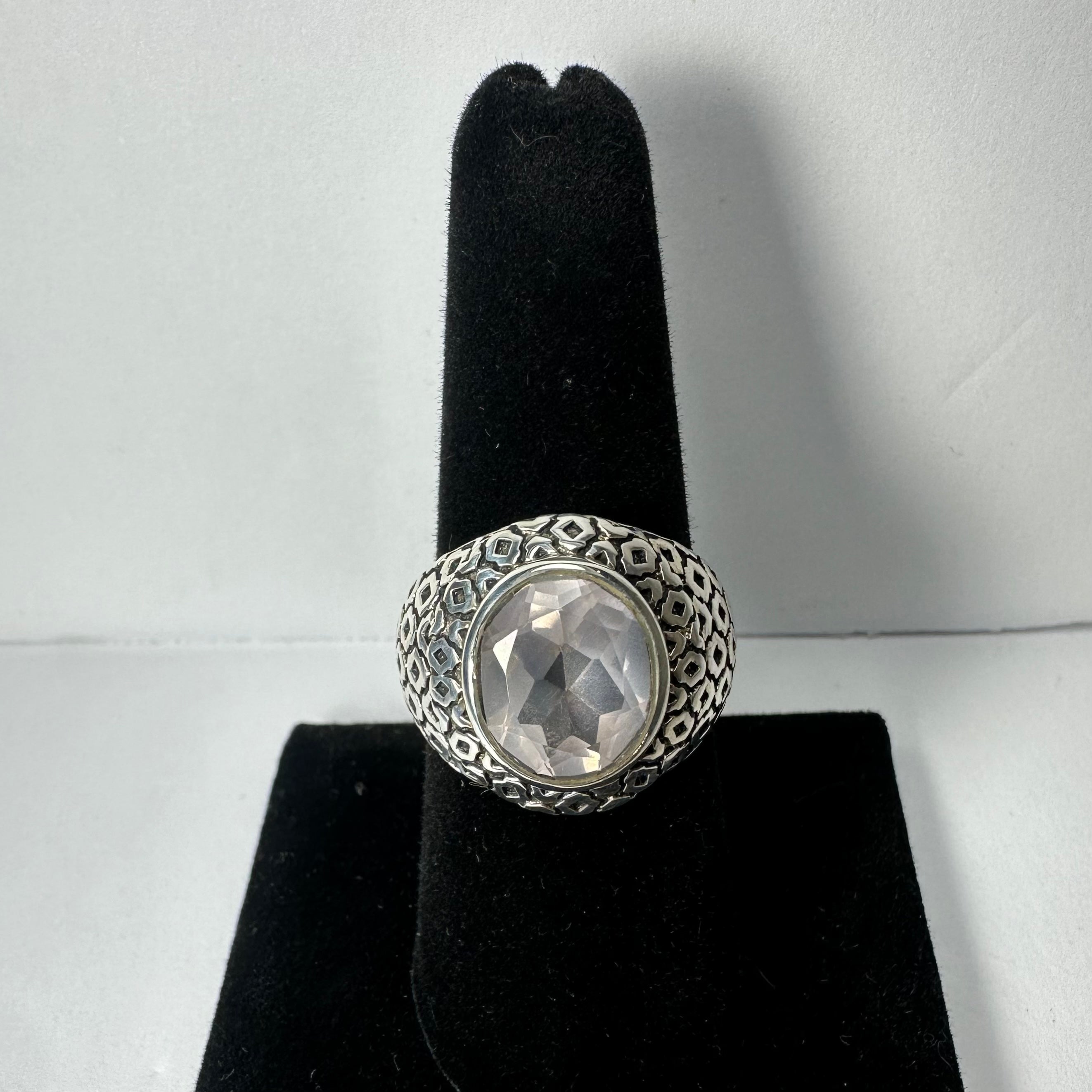 Rose Quartz Ring - Size 7 by Rare Earth Gallery - main product image for Resin Society