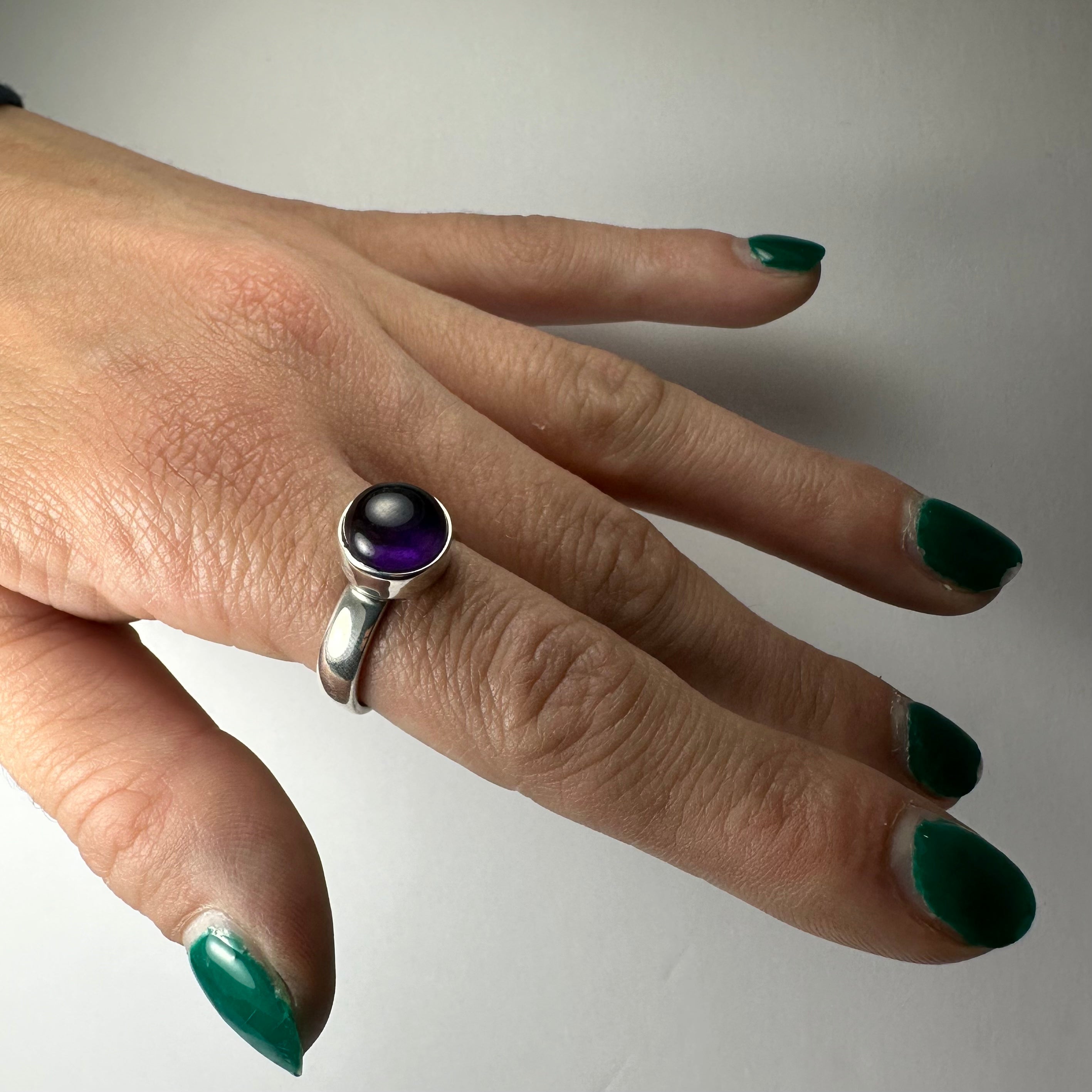 Amethyst Ring - Size 7 by Rare Earth Gallery - product image 5 for Resin Society