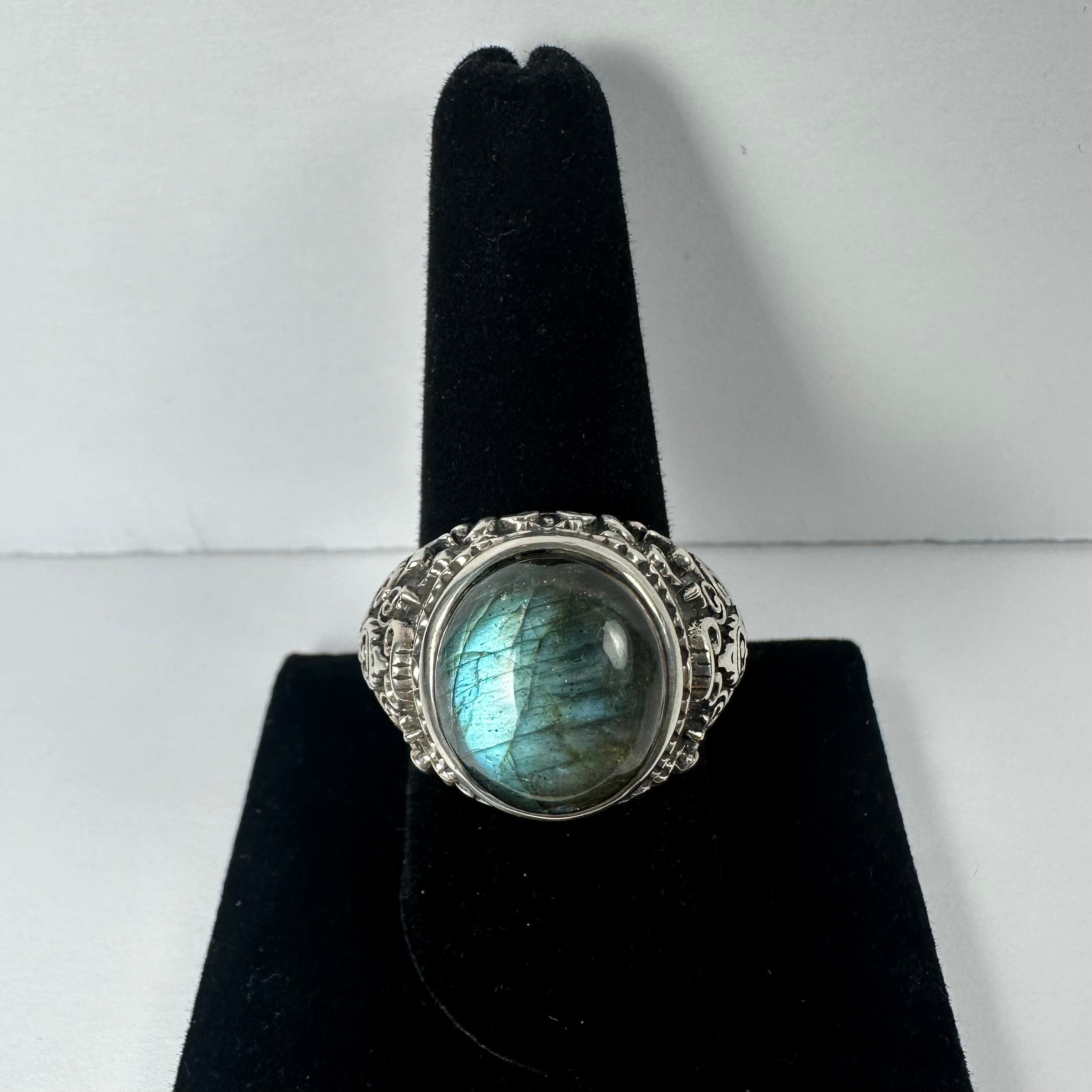 Labradorite Ring - Size 9 by Rare Earth Gallery - product image 2 for Resin Society