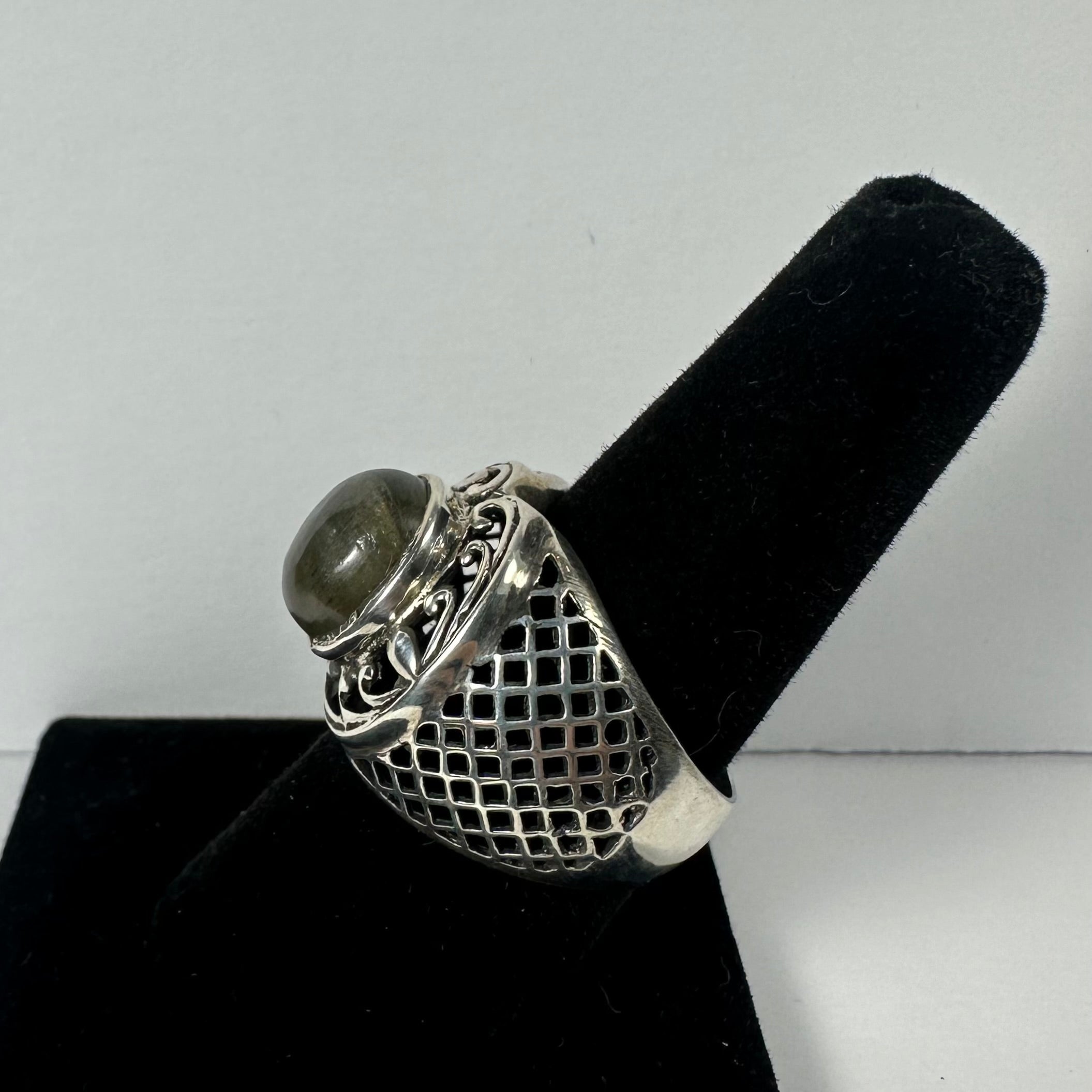 Labradorite Ring - Size 8.5 by Rare Earth Gallery - product image 3 for Resin Society