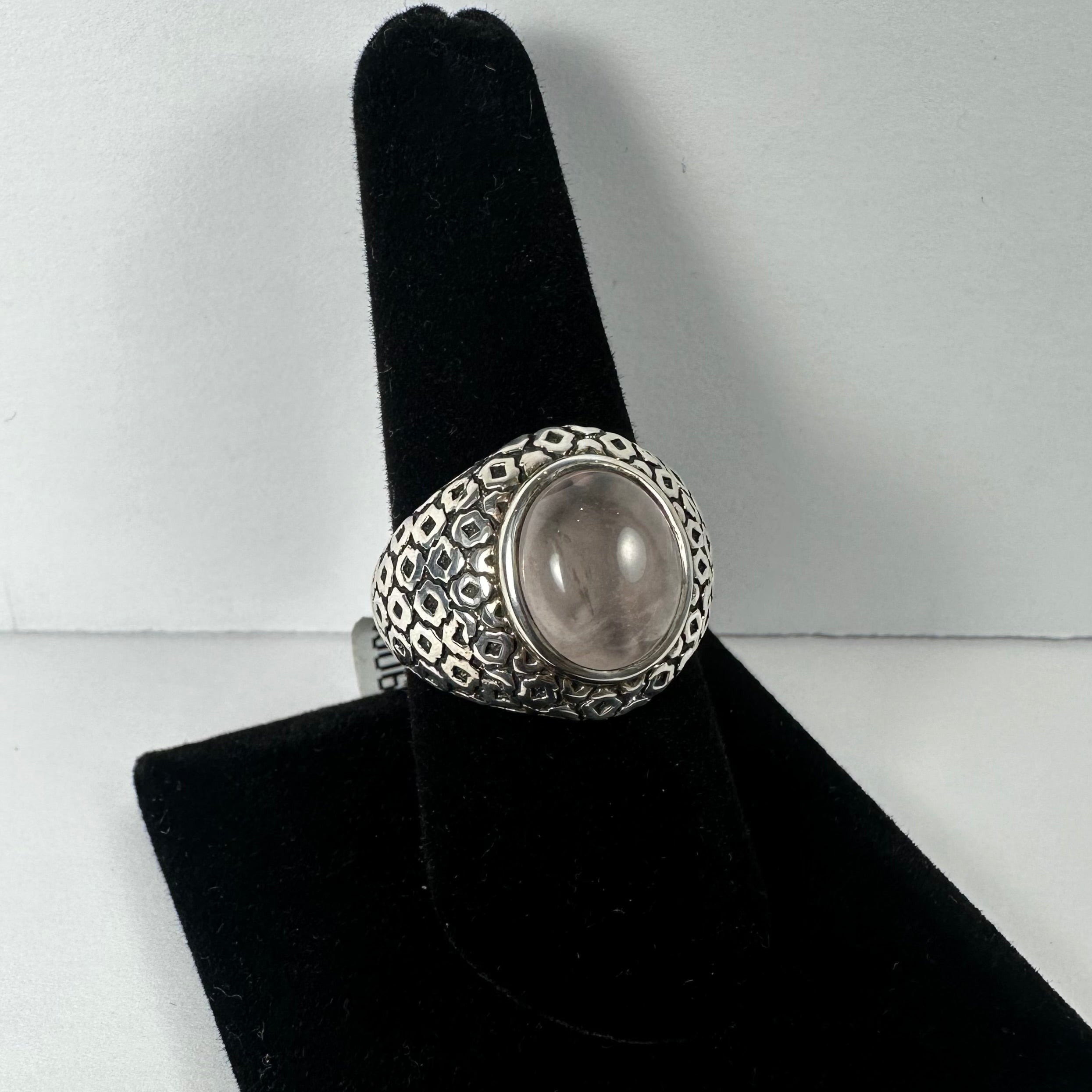 Rose Quartz Ring - Size 8.5 by Rare Earth Gallery - product image 3 for Resin Society