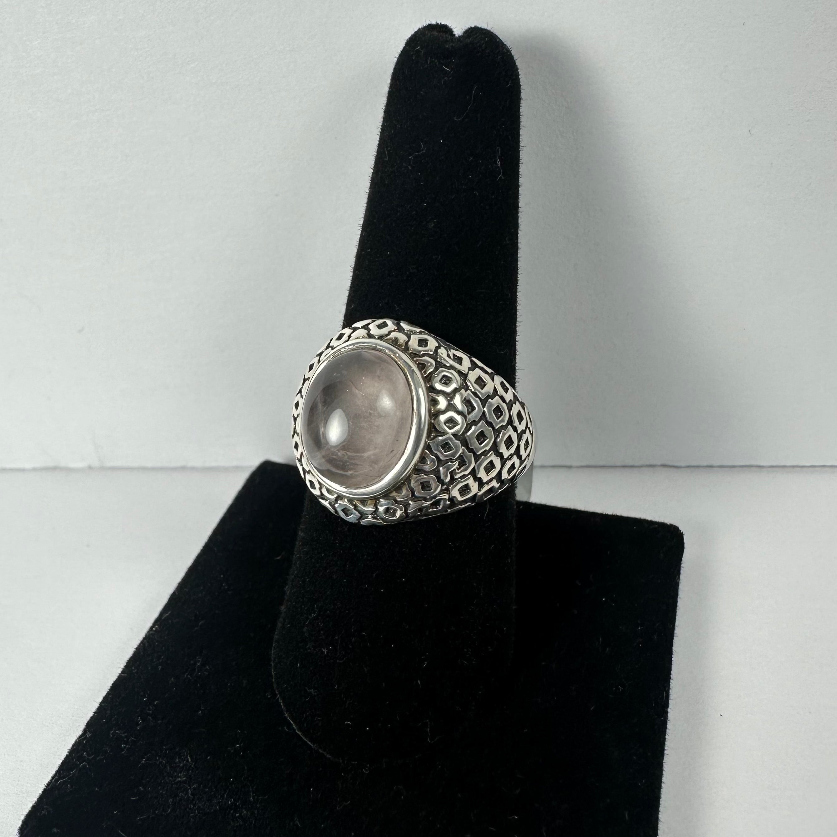 Rose Quartz Ring - Size 8.5 by Rare Earth Gallery - product image 4 for Resin Society