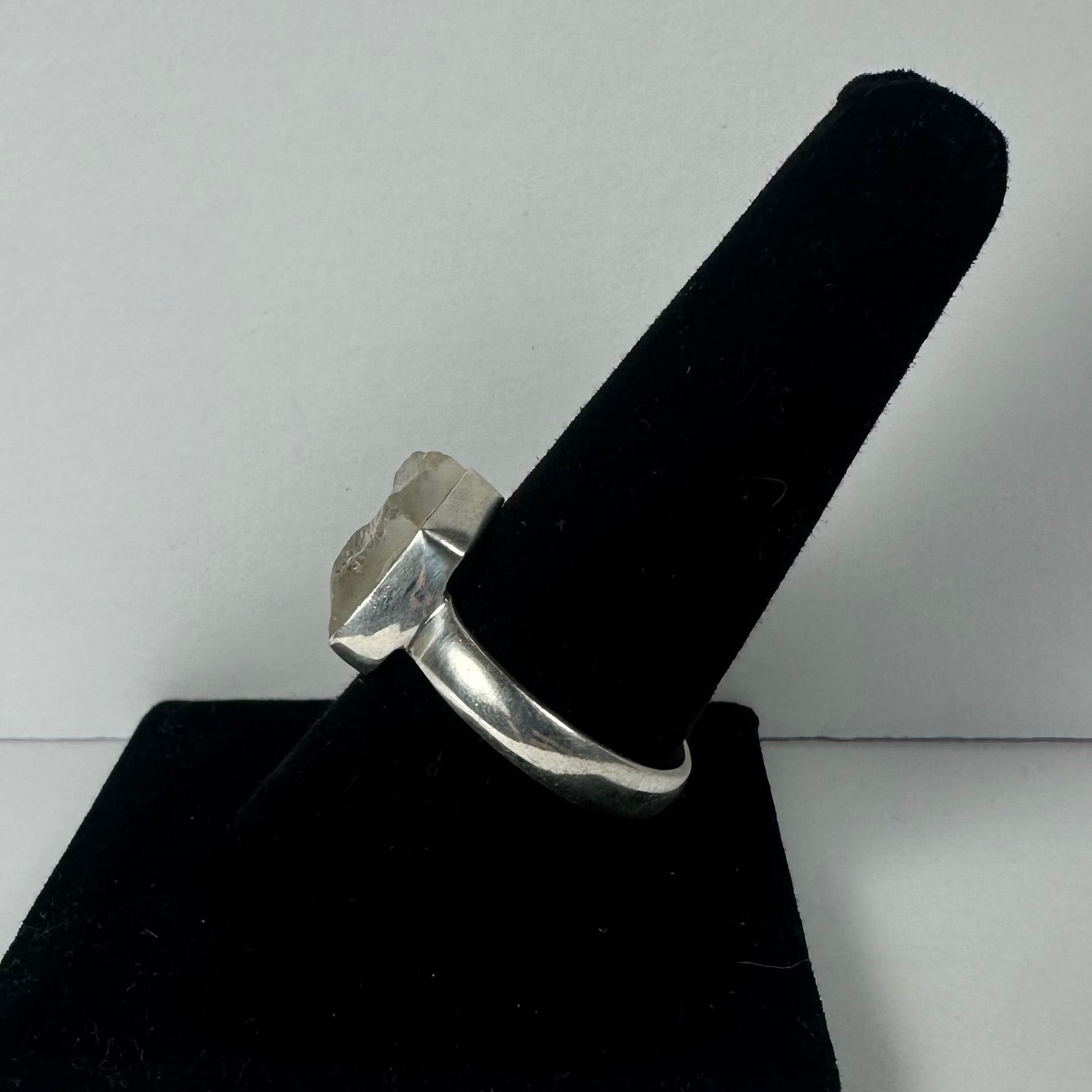 Natural Rough Quartz Ring - Size 10.5