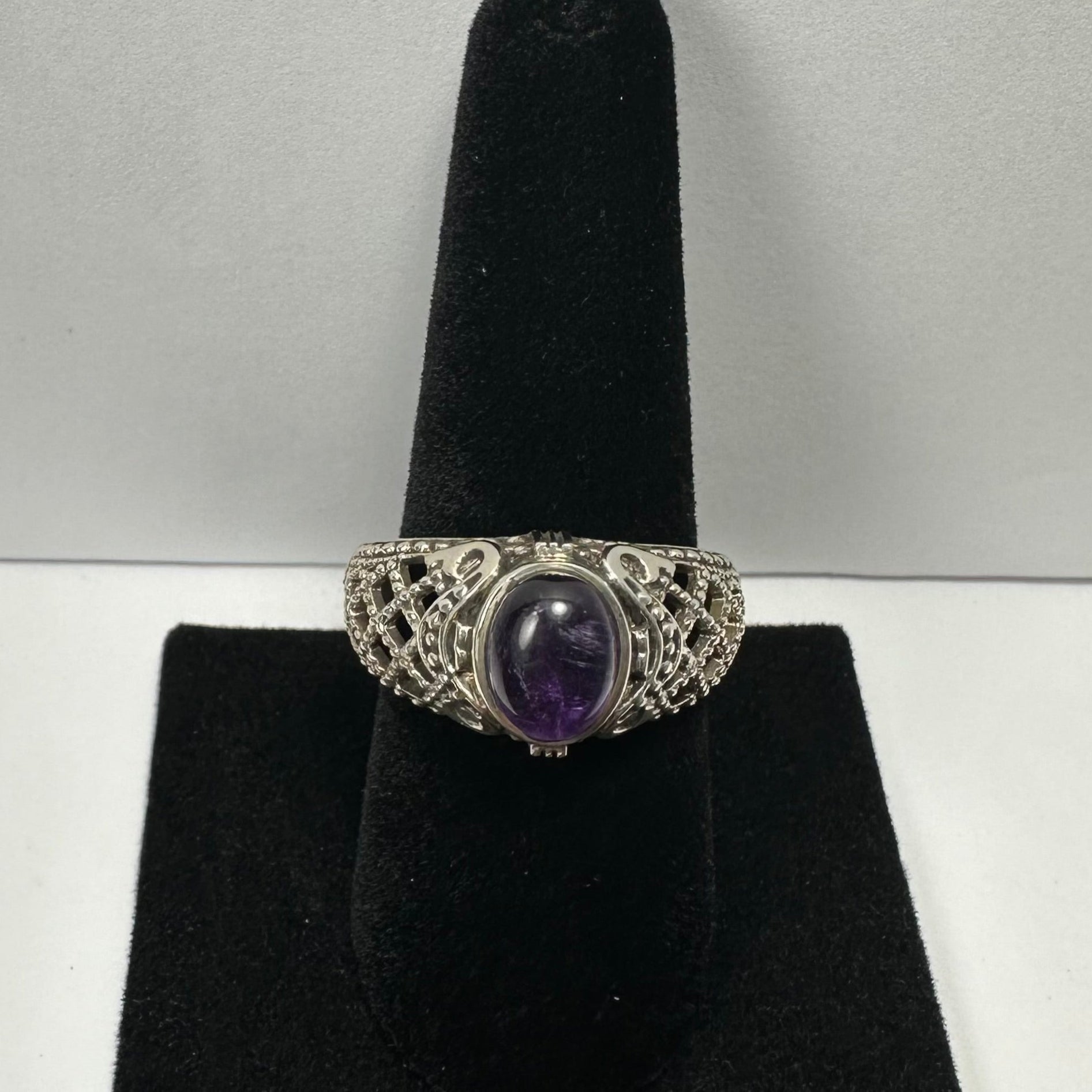 Amethyst Ring - Size 11.5 by Rare Earth Gallery - main product image for Resin Society