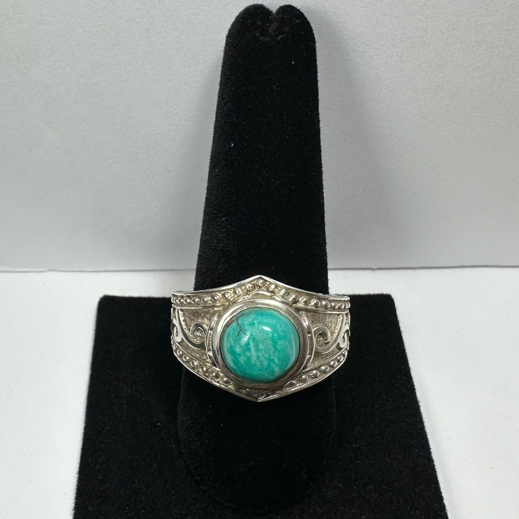 Turquoise Ring - Size 10.5 by Rare Earth Gallery - main product image for Resin Society
