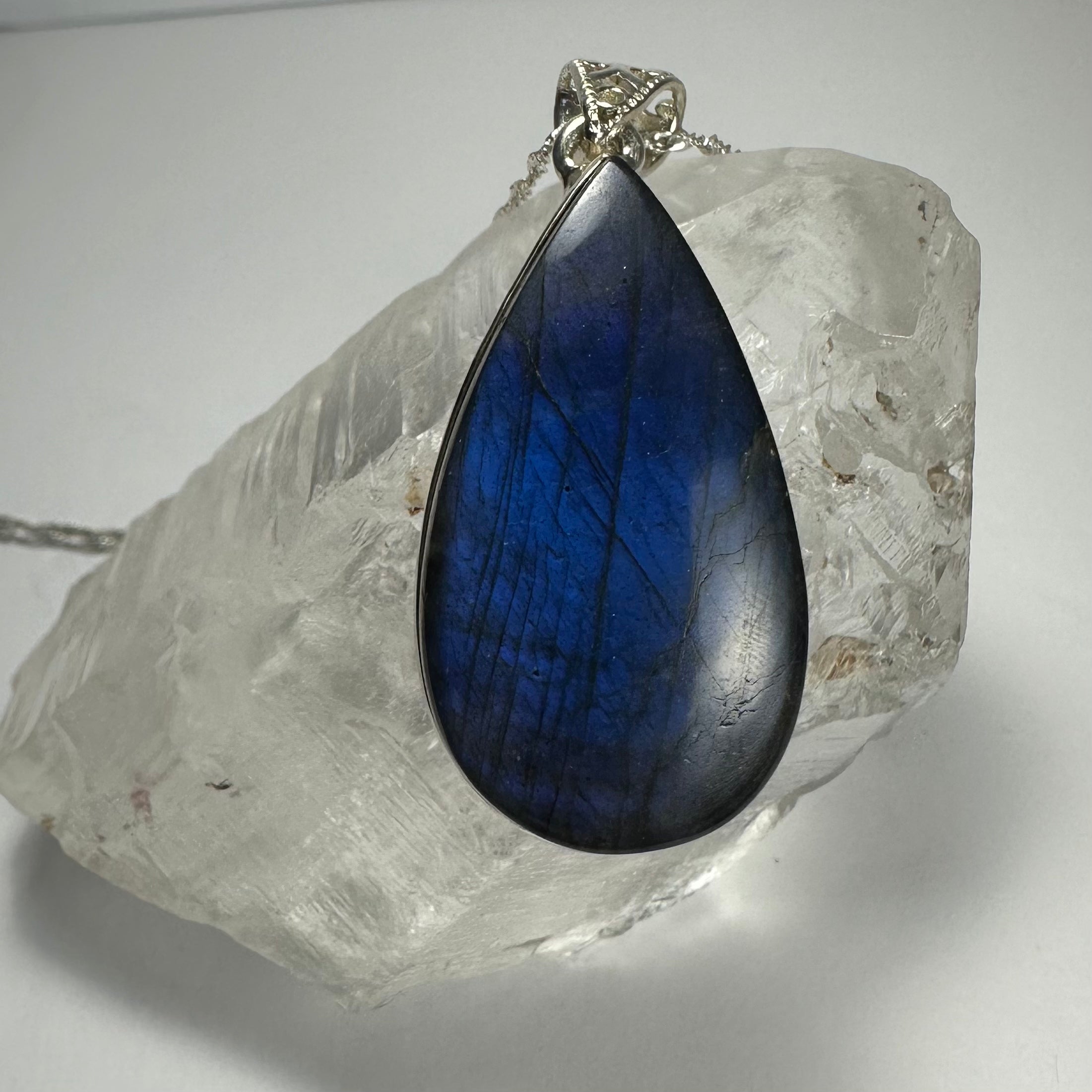 Labradorite Teardrop Pendant by Rare Earth Gallery