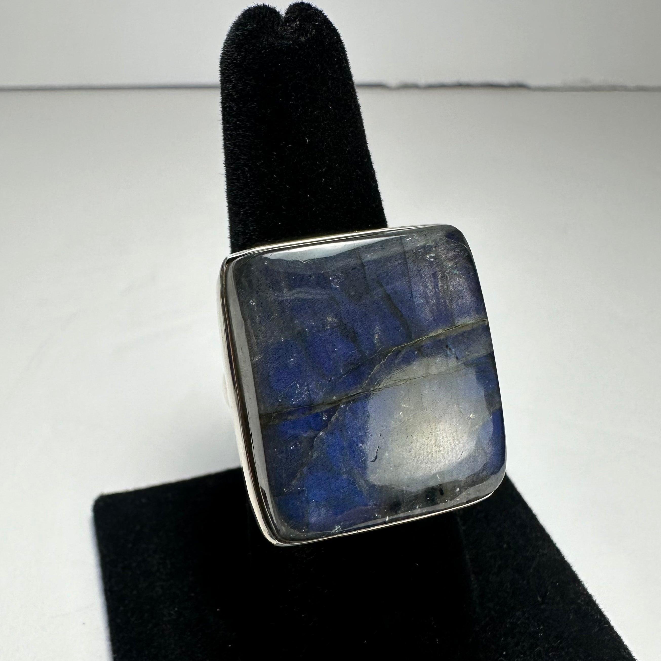 Labradorite Ring - Size 8.5 by Rare Earth Gallery - main product image for Resin Society