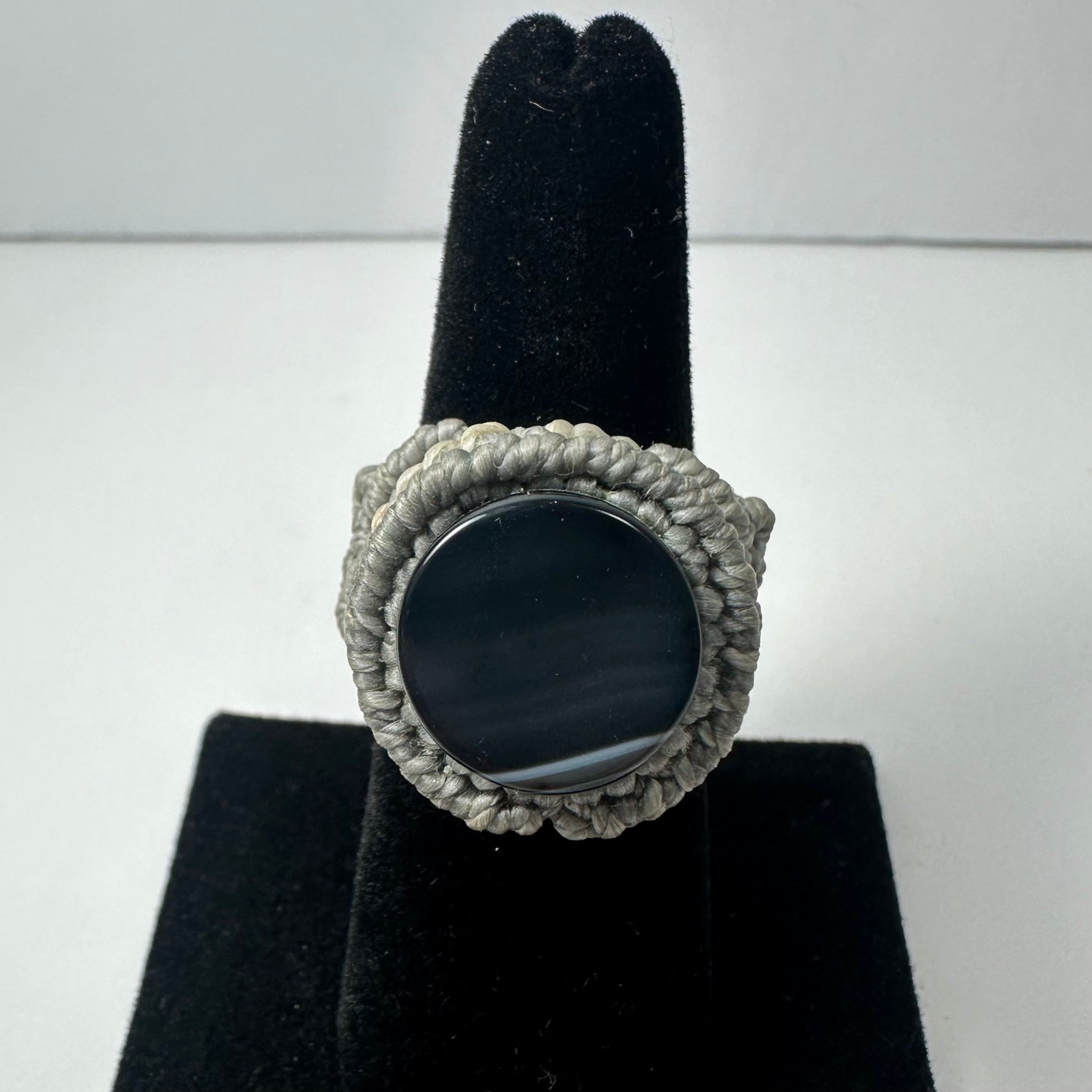Handmade Woven Ring with Stone by Rare Earth Gallery - product image 17 for Resin Society
